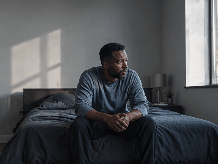 Adult experiencing emotional distress, representing depression therapy and mental health counseling in Dunwoody