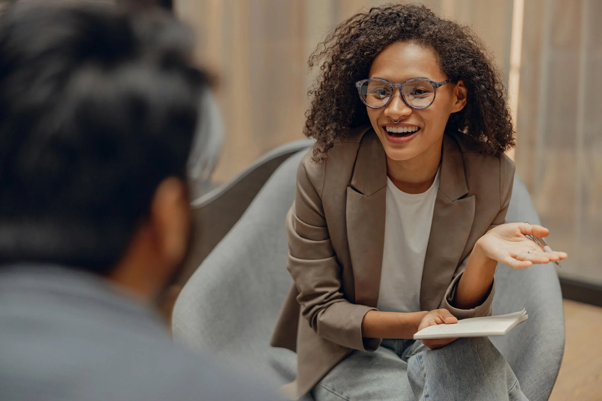Individual therapy session with a licensed therapist in Atlanta, Georgia