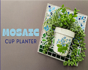 Mosaic Cup Planter