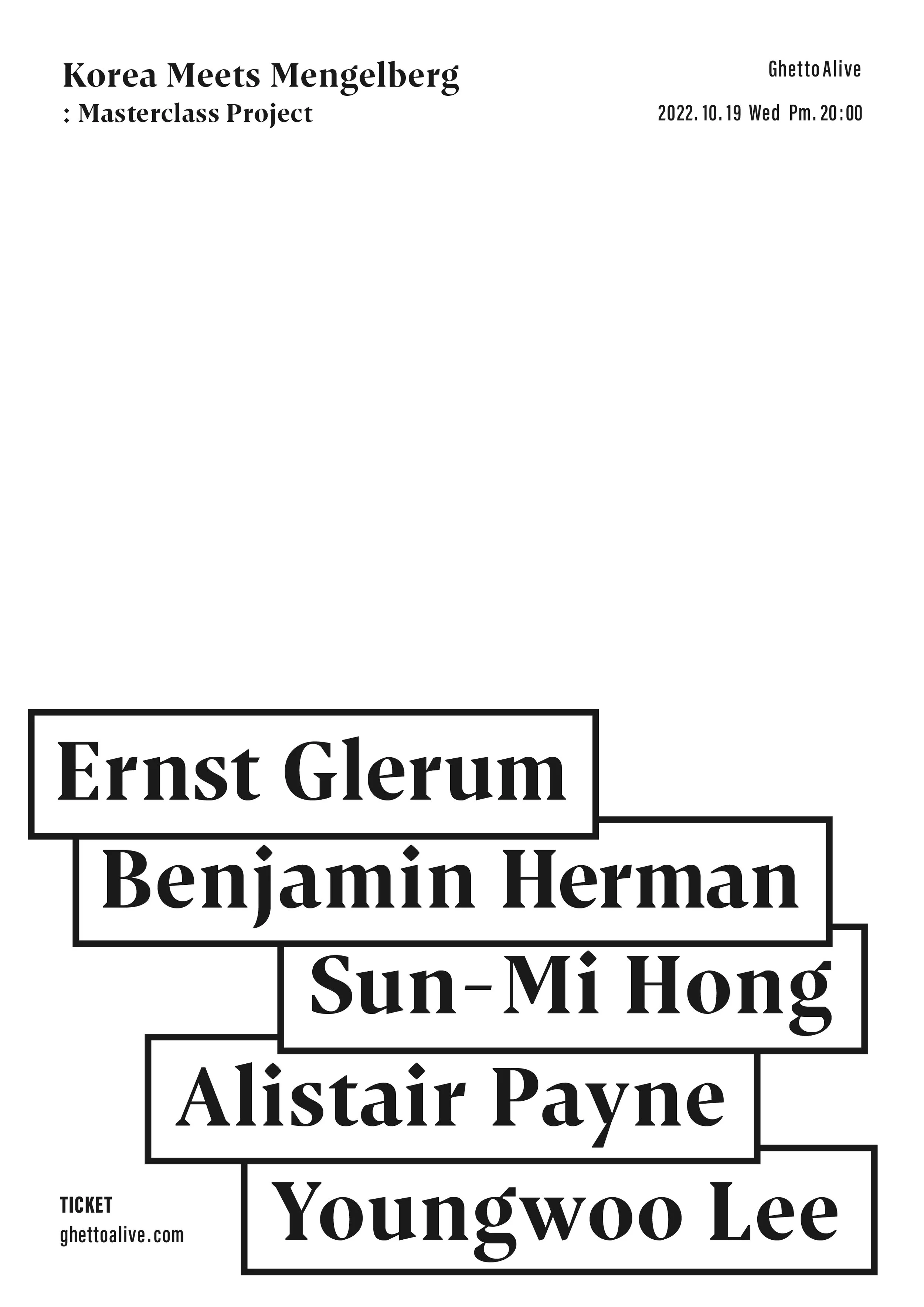 Korea Meets Mengelberg : Masterclass Project