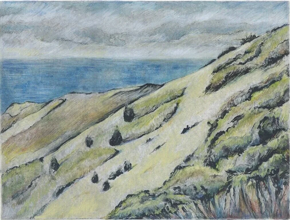 Salmon Creek Trail High Noon | 22" x 15" | Mixed Media on Paper 