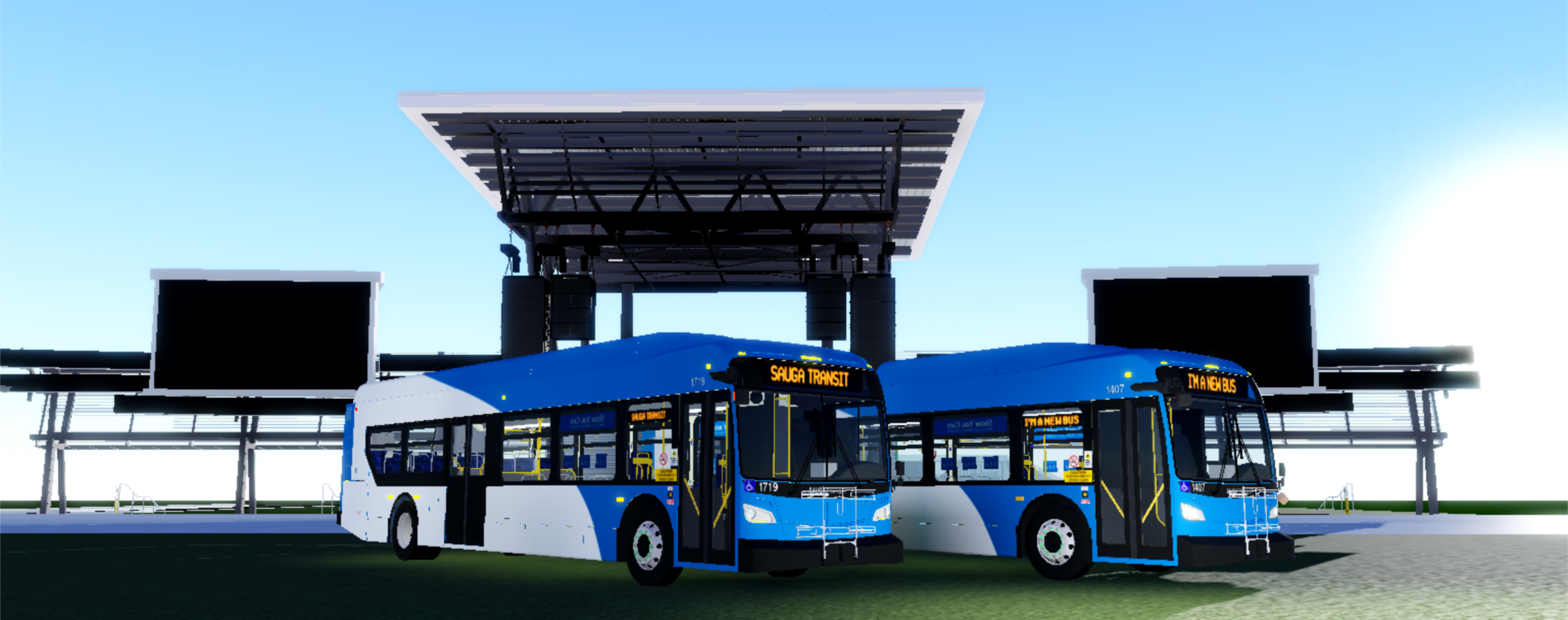 Our Story Sauga Transit Bus Simulator - testing buses roblox