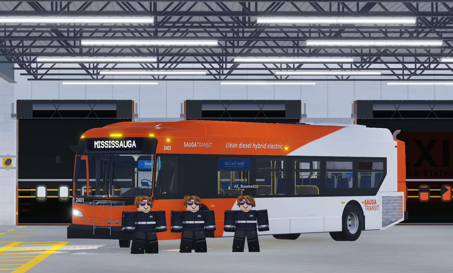 Transit Operators posing for a photo at Central Parkway bus garage