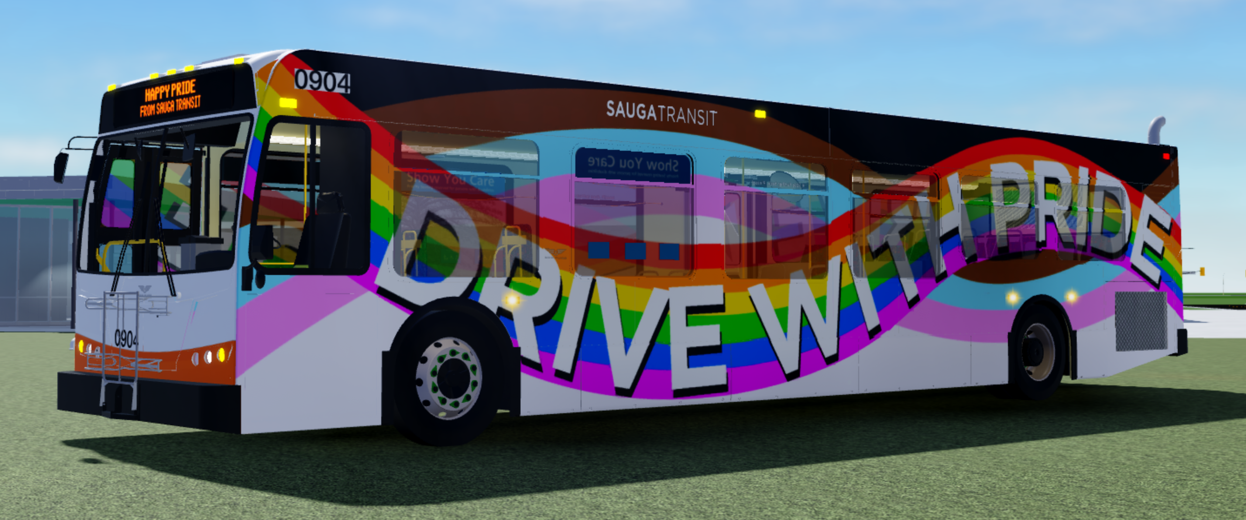 Sauga Transit Pride Bus 2022 2.png