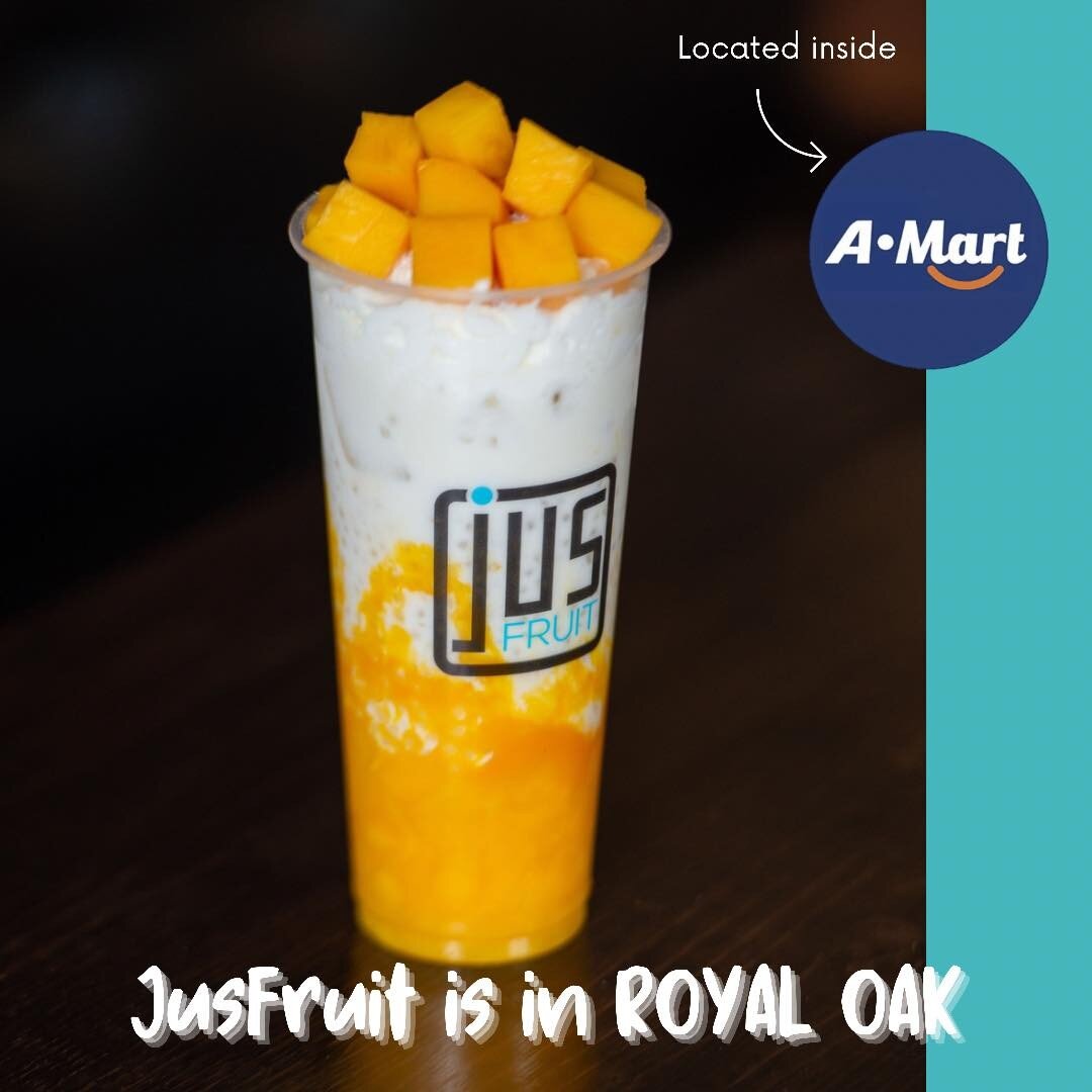 ⚠️ Hello Calgary NW JusFruit fans! &hearts;️ 

Don&rsquo;t forget, we are located inside A-Mart in Royal Oak! If you&rsquo;re looking to get your bubble tea fix and don&rsquo;t want to travel too far, be sure to pop in. 

You can stock up on all your