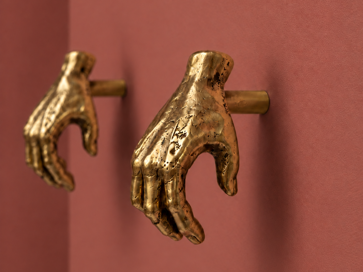 AC • HANDY - Poignées sculpturales en laiton massif / Sculptural handles, solid Brass