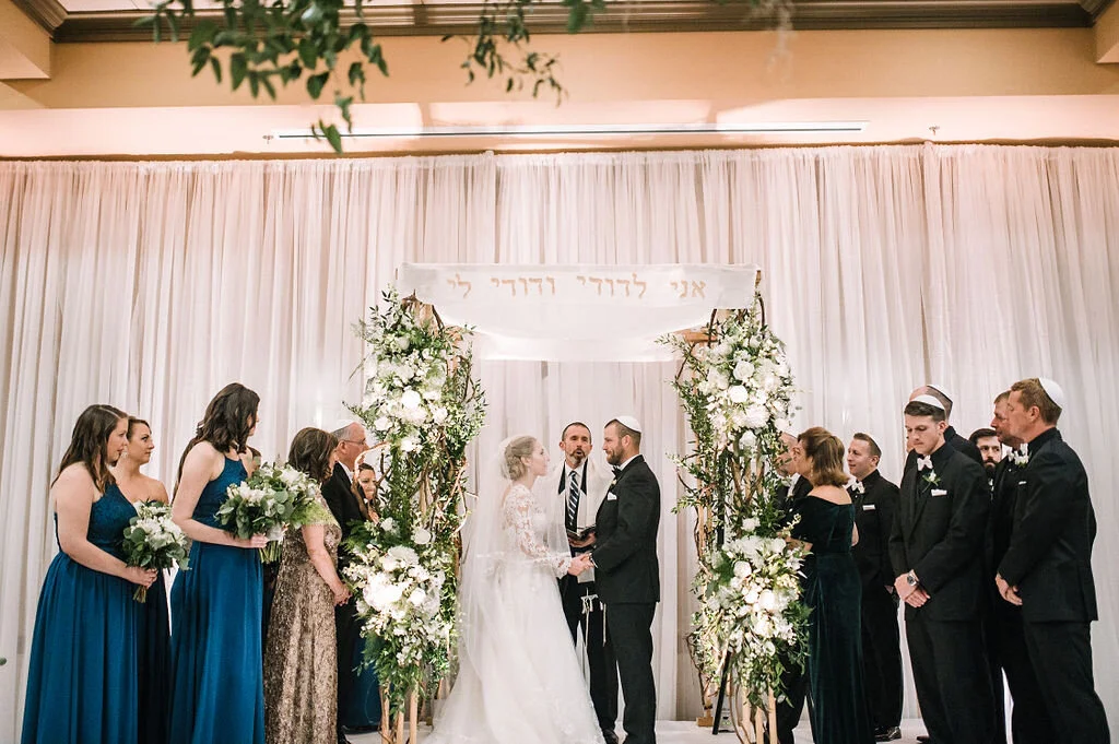 Sheer White Ceremony Backdrop