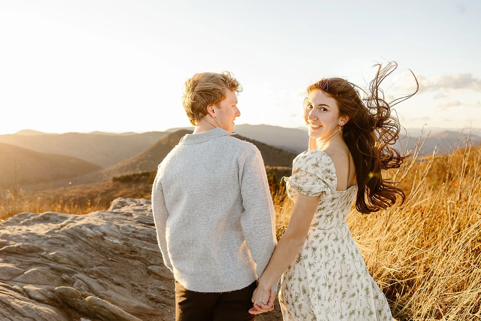 blue ridge parkway engagement session