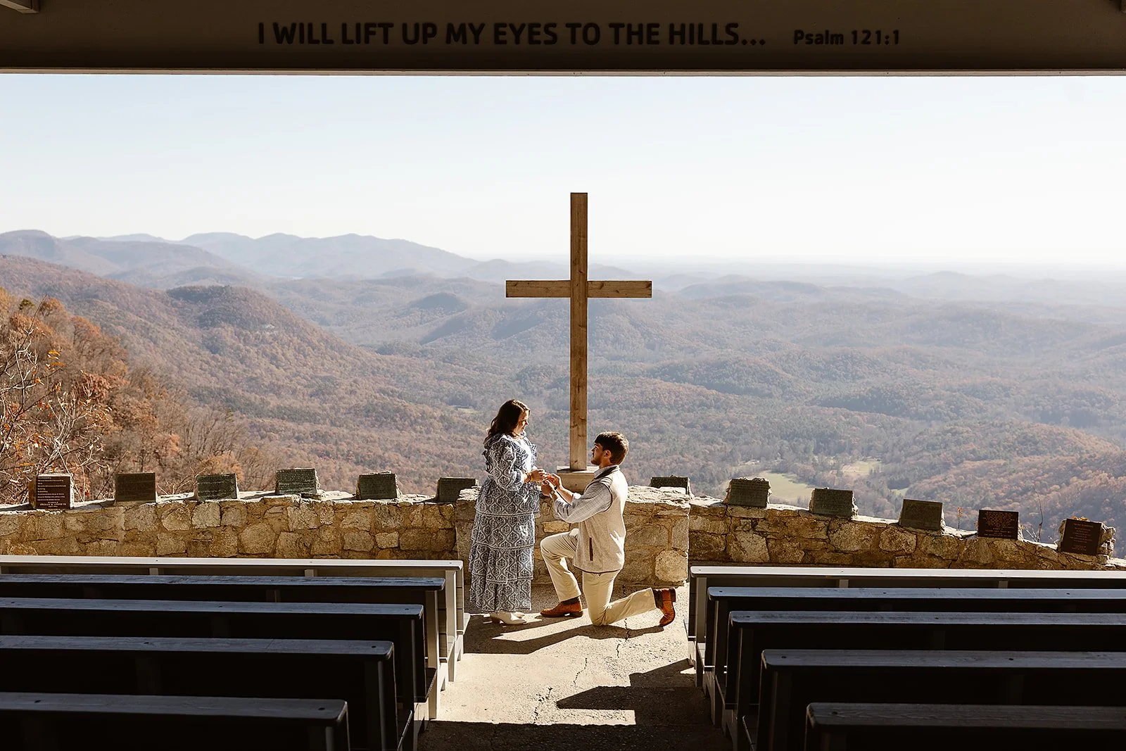 proposal at the pretty place chapel