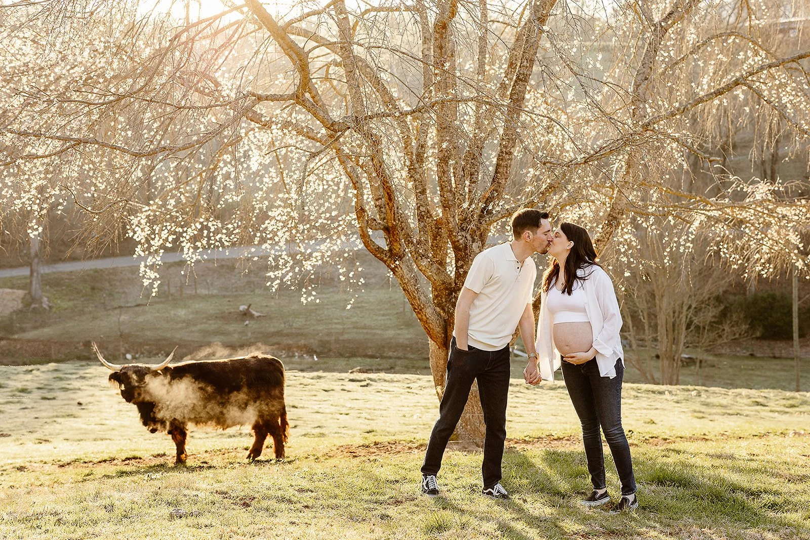 unique engagement session photos in Bryson city