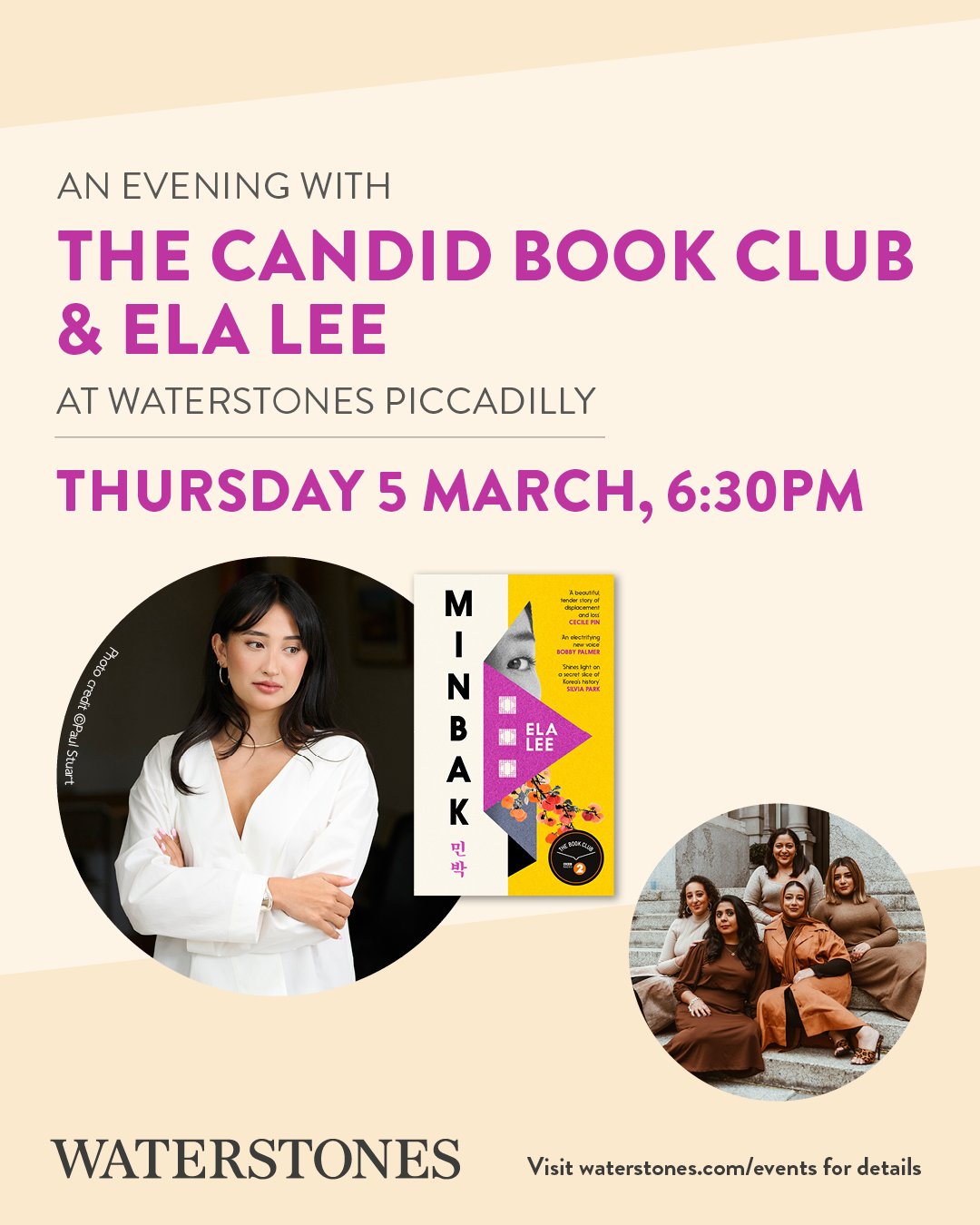 Book Launch: An Evening with Ela Lee discussing Minbak 