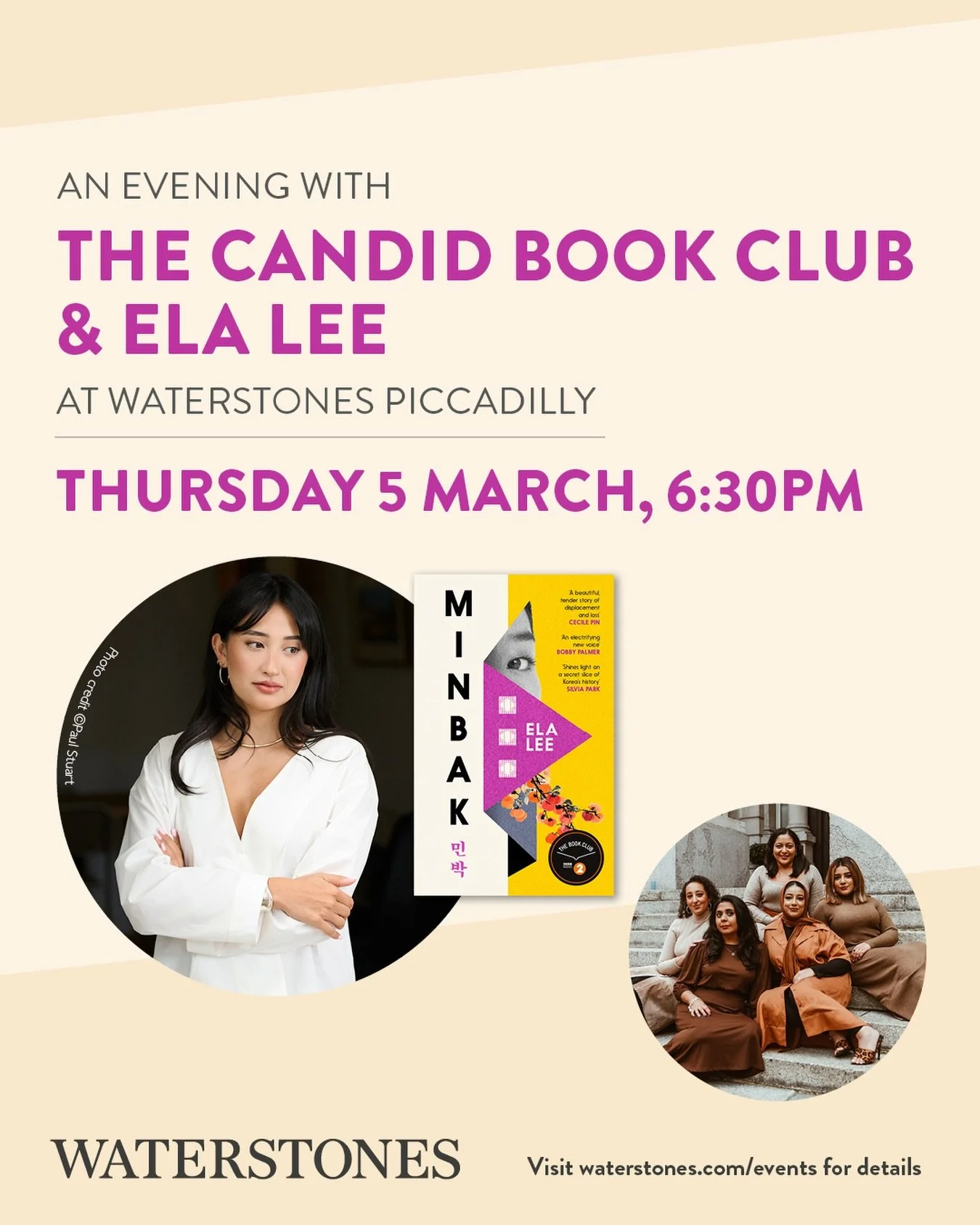 📣B O O K 📣 L A U N C H 📣 
📣A N N O U N C E M E N T 📣

📚An Evening with ELA LEE

We&rsquo;re so privileged to announce that we&rsquo;ll be joined&nbsp;by&nbsp;the incredible ELA LEE&nbsp;at Waterstones Piccadilly this March!
For one night only, 