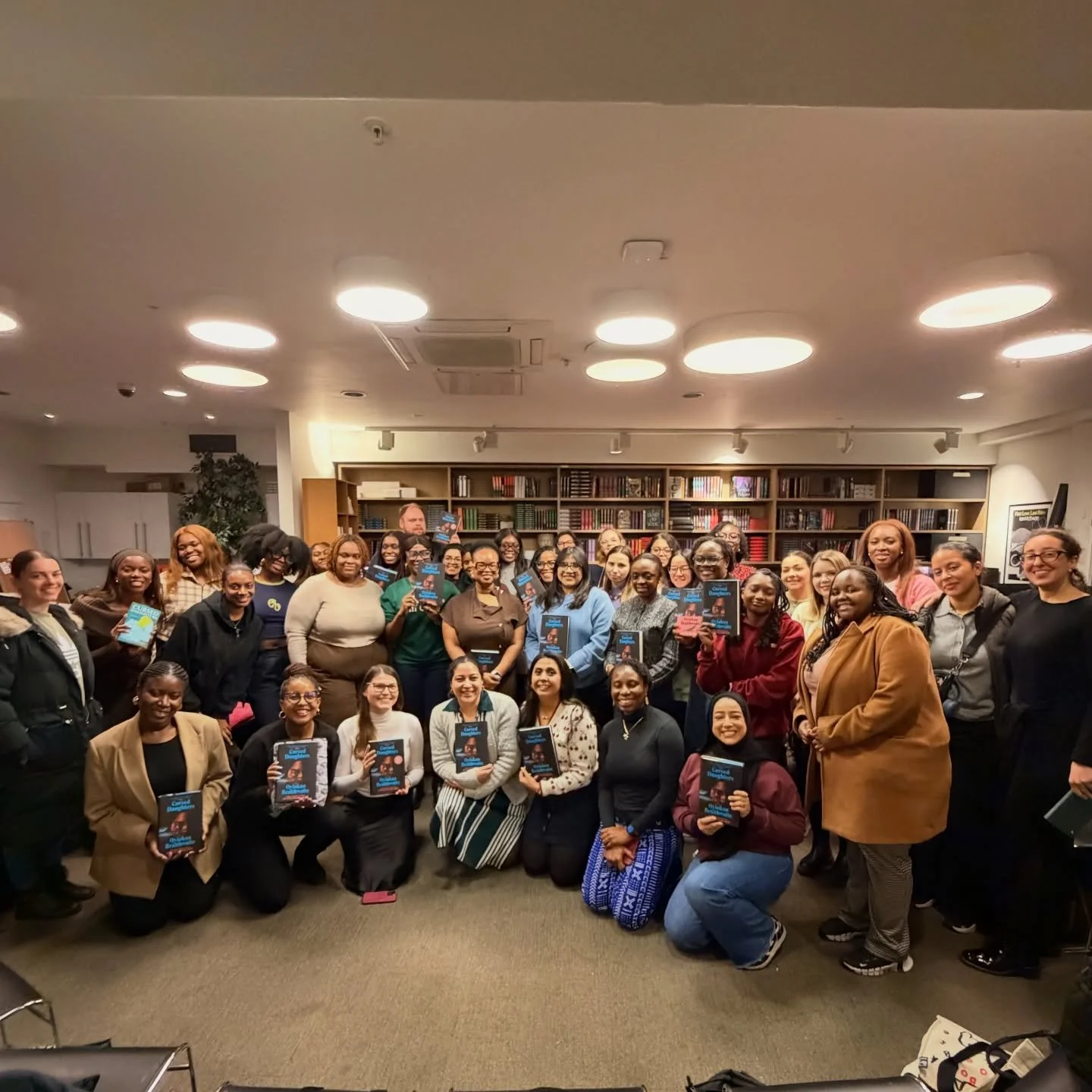 About last night 💐💙

The weather outside was frightful but a Tuesday night bookclub at Waterstones Piccadilly is definitely delightful! We had a sold out crowd to celebrate Oyinkan Braithwaite&rsquo;s novel Cursed Daughters, and it was wonderful to