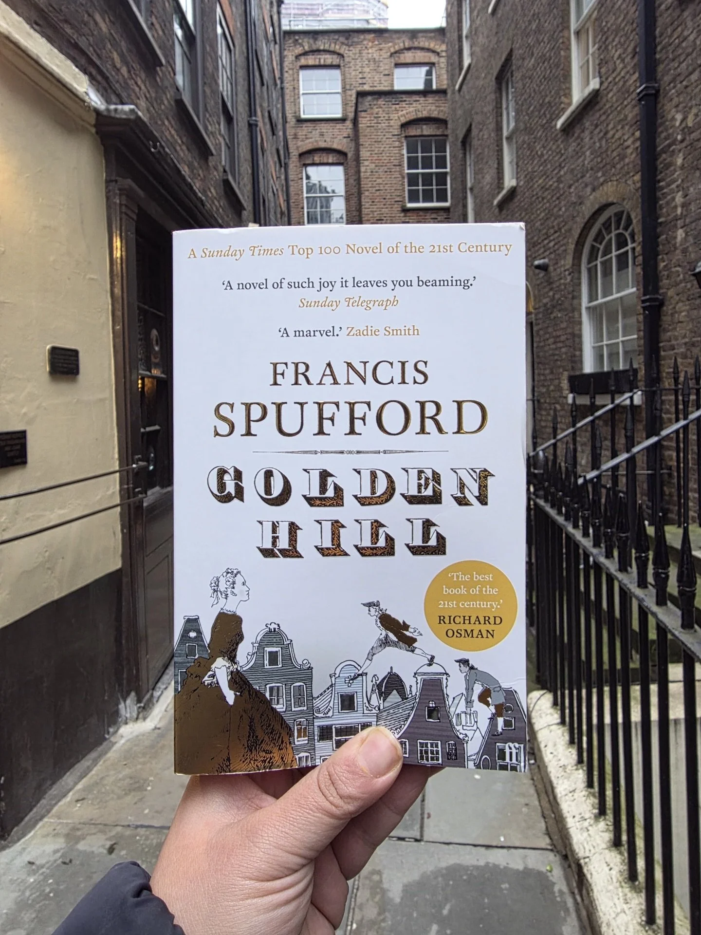 Review from @miriamshanna:
Golden Hill by Francis Spufford
📕

Golden Hill by Francis Spufford was the second part of my Secret Santa gift - thank you, Tanya - and one that had been sitting on my TBR for a long time. Often cited as a must-read novel 