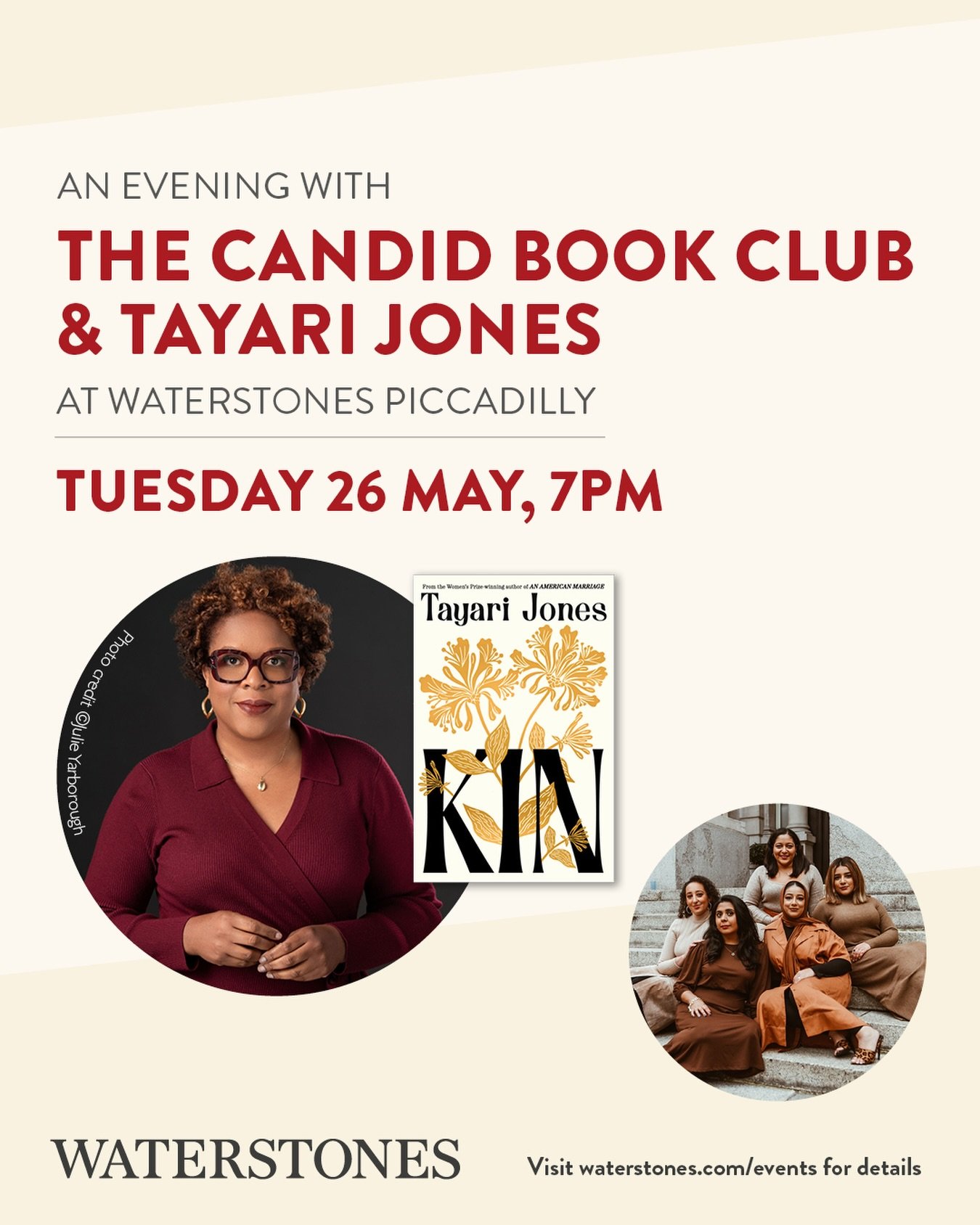 📣📣EVENT ANNOUNCEMENT📣📣
📚 Candid Conversations with Tayari Jones

Don&rsquo;t say we don&rsquo;t spoil you!
This May, we invite you to join us for a classic Candid book club discussion, in the round, with the wonderful TAYARI JONES, to discuss he