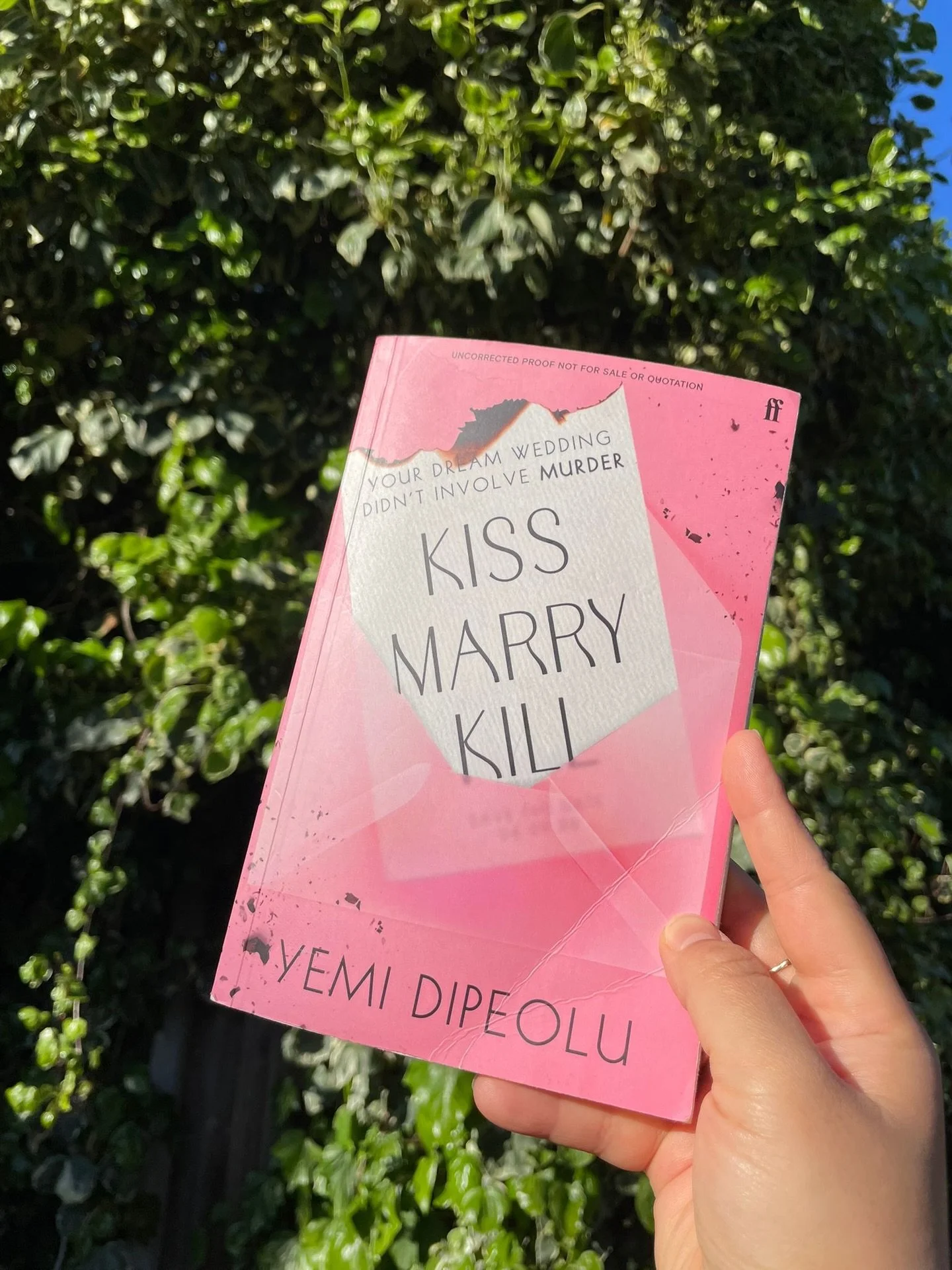 Review from @ostomateforlife: 
Kiss Marry Kill by Yemi Dipeolu 
📕📕📕

This was a really fast paced whodunnit and Yemi did well to keep my attention in a genre I don&rsquo;t normally read. 

Ife is finally marrying her first love Ade but on her wedd