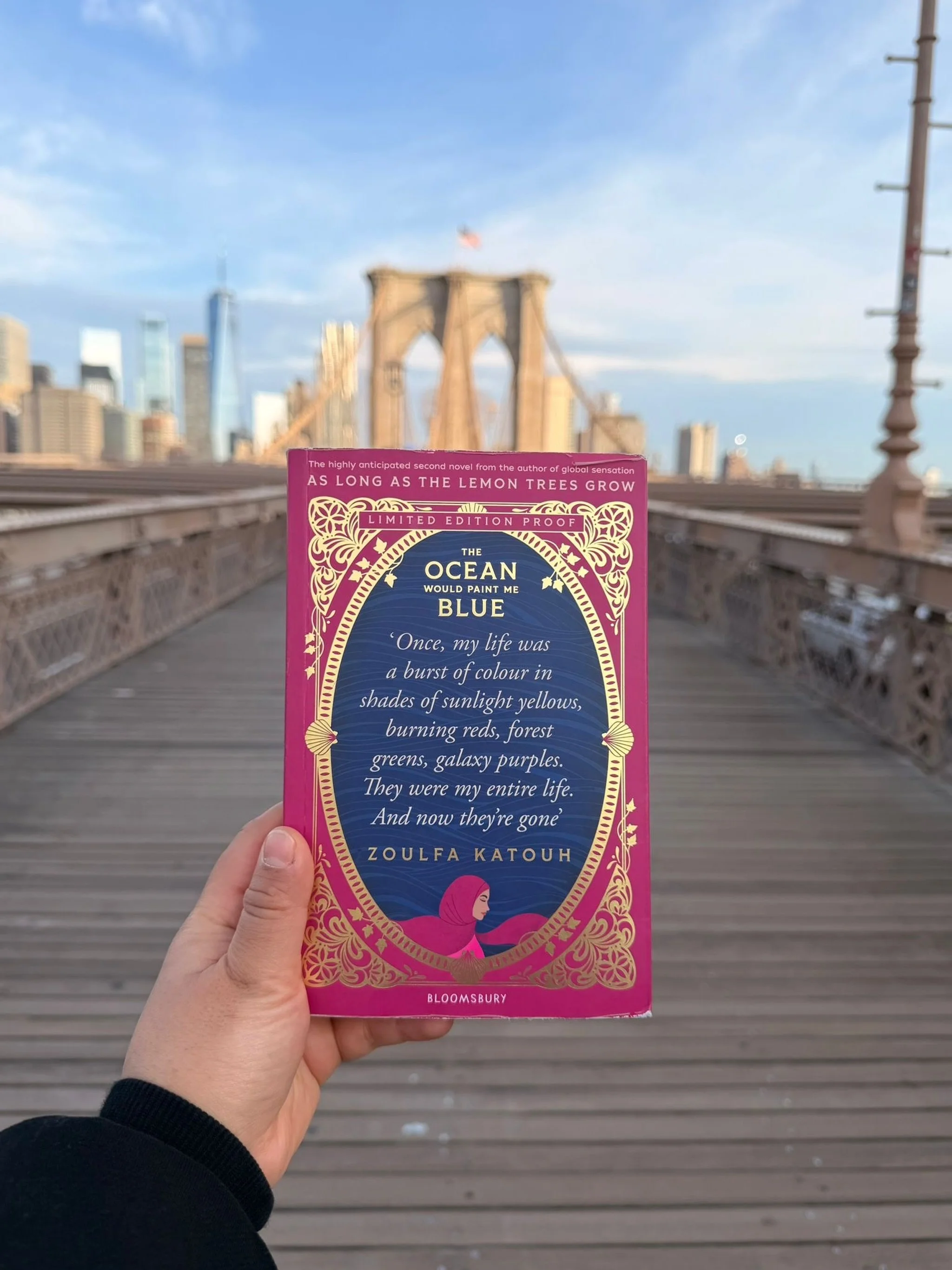 Review from @jess_panch:
The Ocean Would Paint Me Blue by Zoulfa Katouh
📘📘📘📘

Zoulfa Katouh is back with her second novel all about a young Syrian-American girl named Jihad who&rsquo;s just trying to make it through high school. She sadly lost he