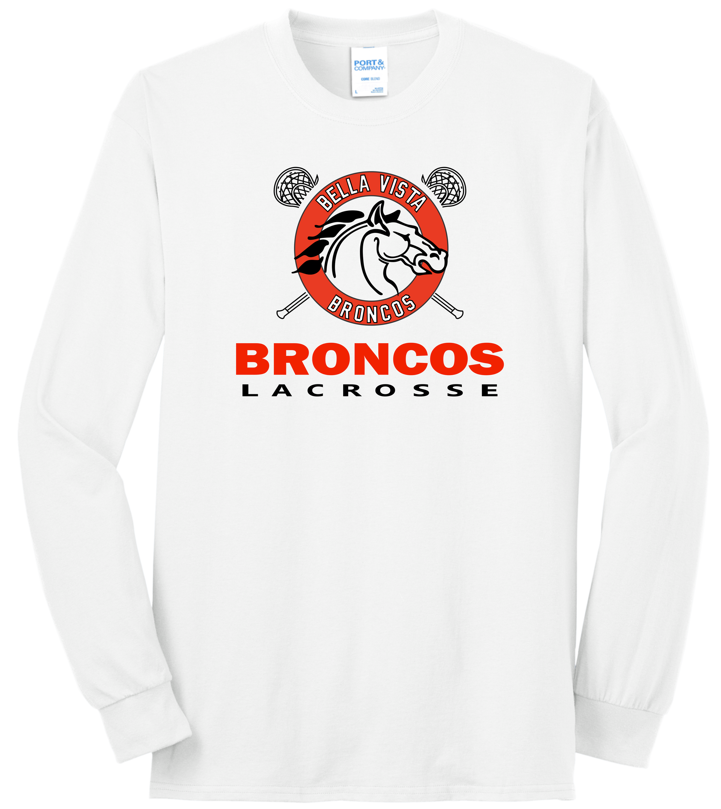 BV Lacrosse Logo 1 Long Sleeve T PC55LS White.png