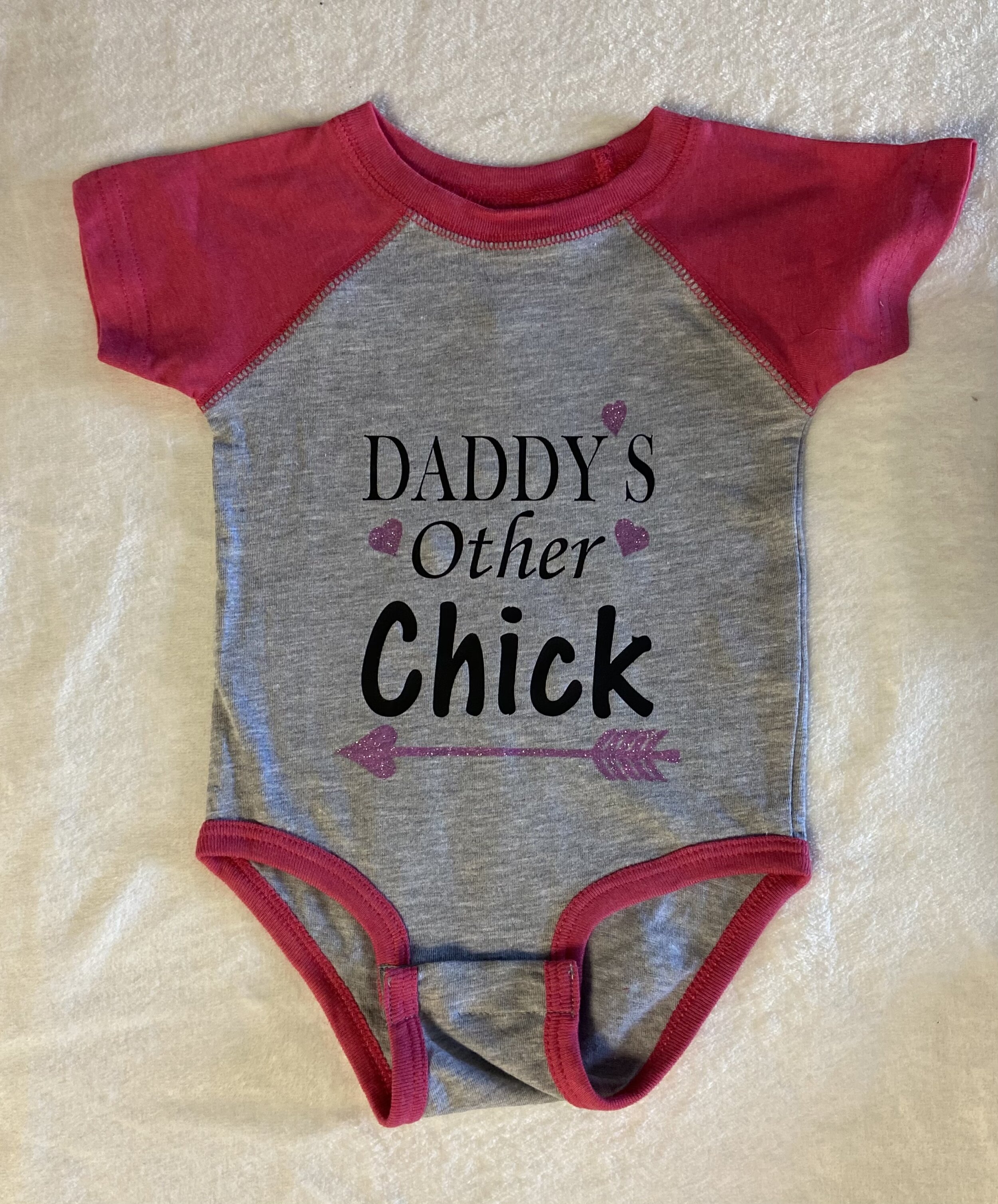 Baby Onesie Custom - Daddy's Other Chick / Mommy's Other Dude