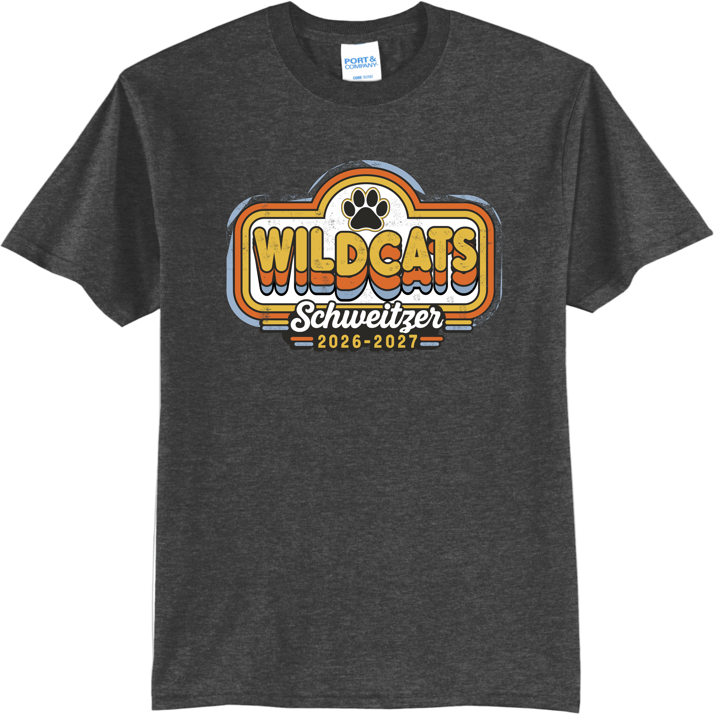 Schweitzer T-Shirt Logo 2 (Dk Hthr Gry).png