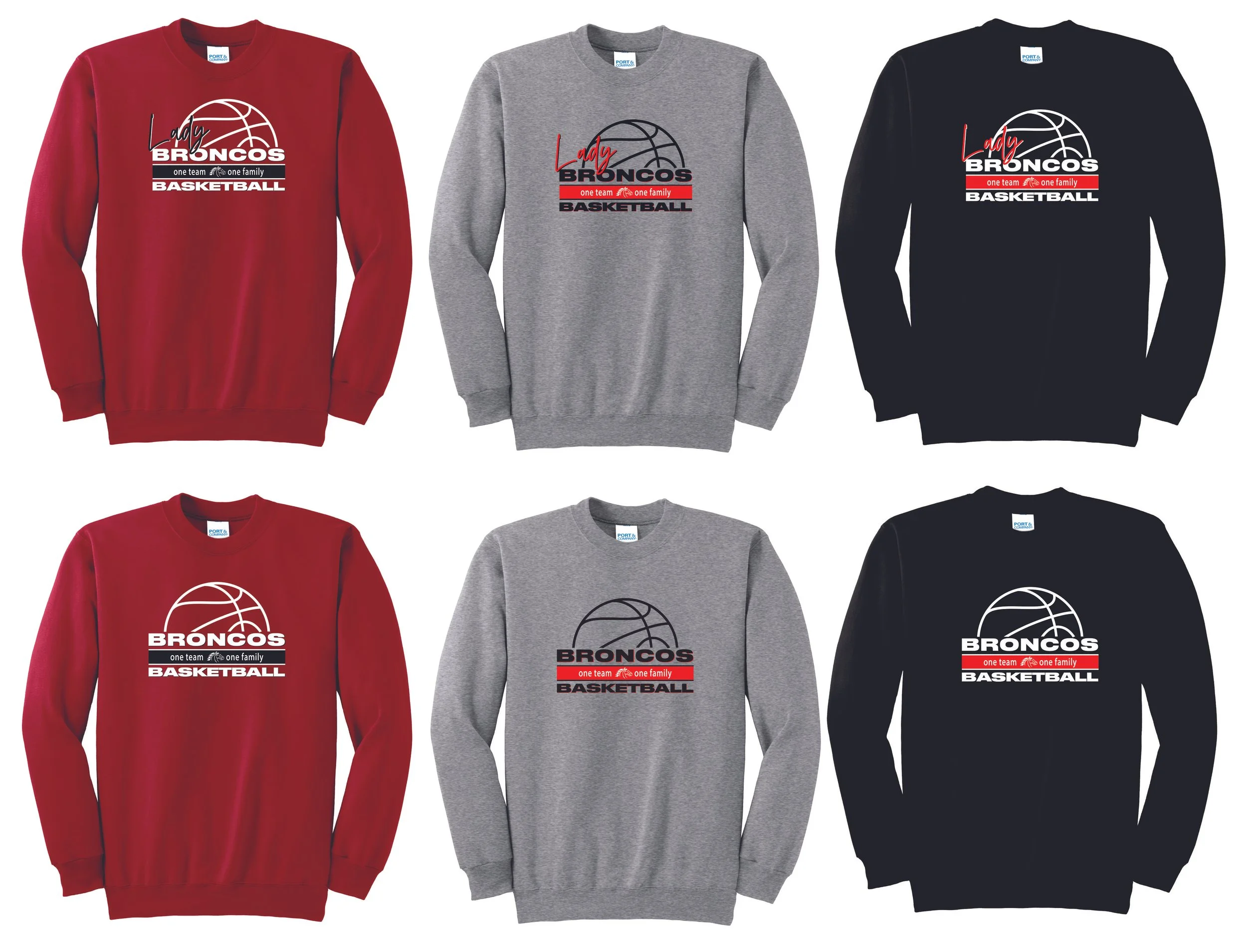 BV Girls Basketball - Unisex Crewneck Sweatshirts (PC90)