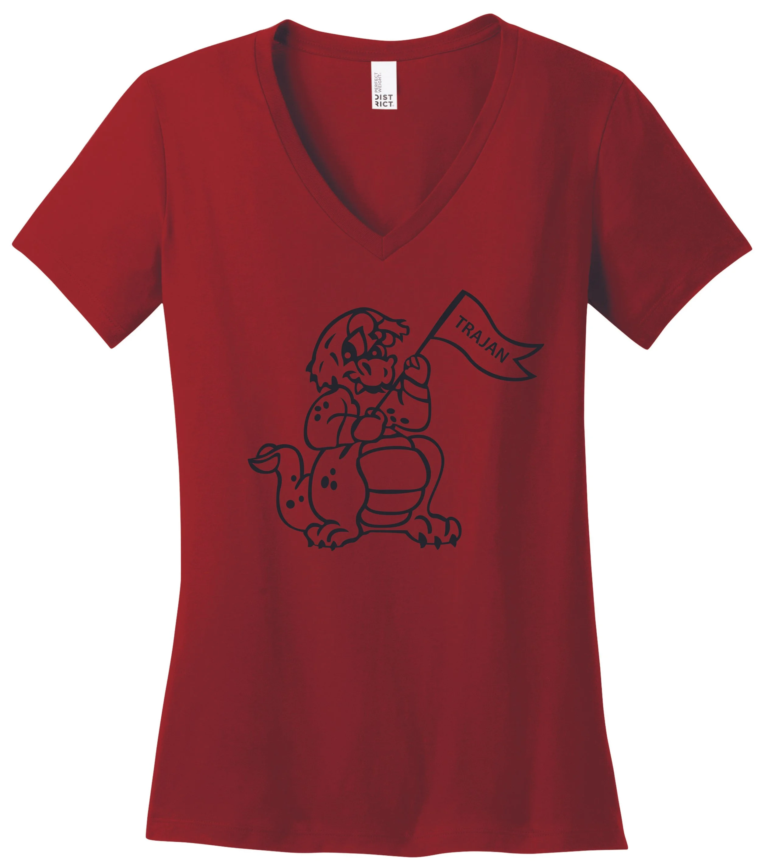 Trajan Elementary - Ladies V-neck T-Shirt (DM1170L)