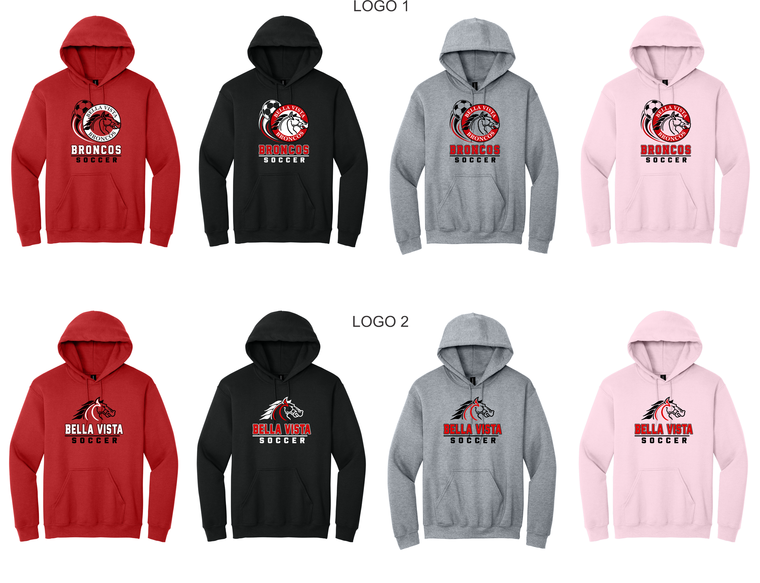 BV Soccer - Unisex Pullover Hooded Sweatshirts (18500)