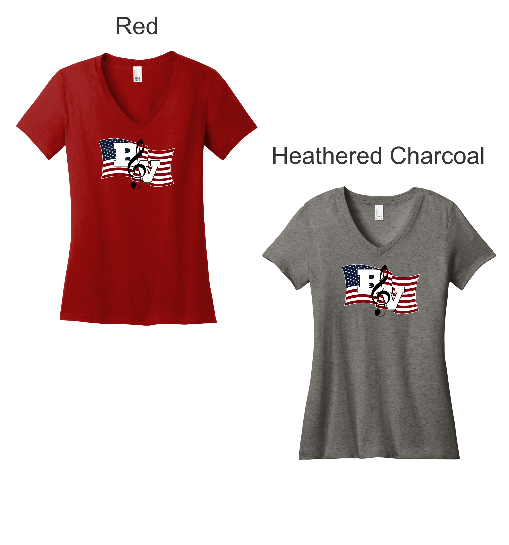 BV Band - Parade Women's V-Neck Shirts (DM1170L)