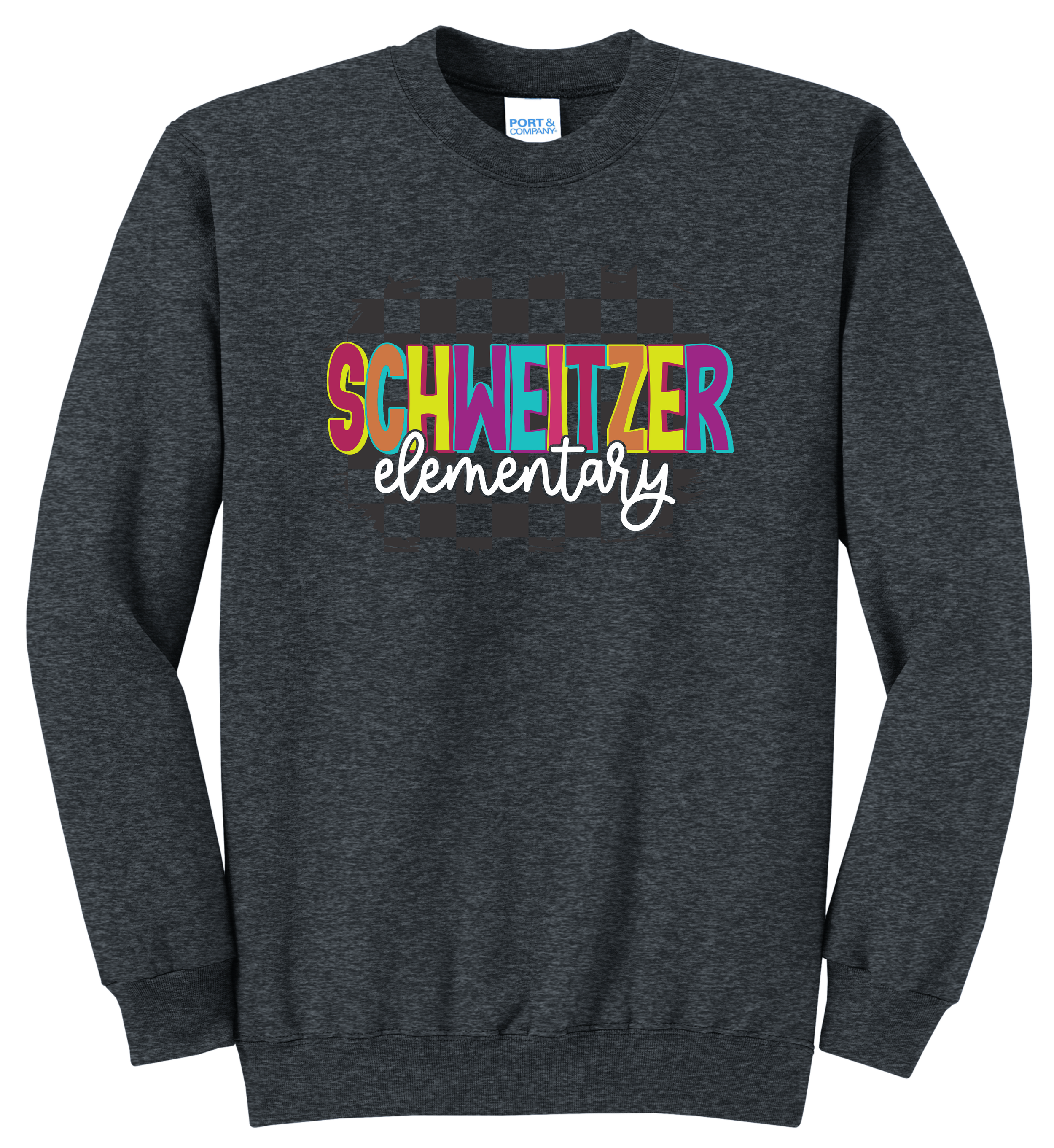 Schweitzer Crewneck Logo 1 (Dk Hthr Gry).png