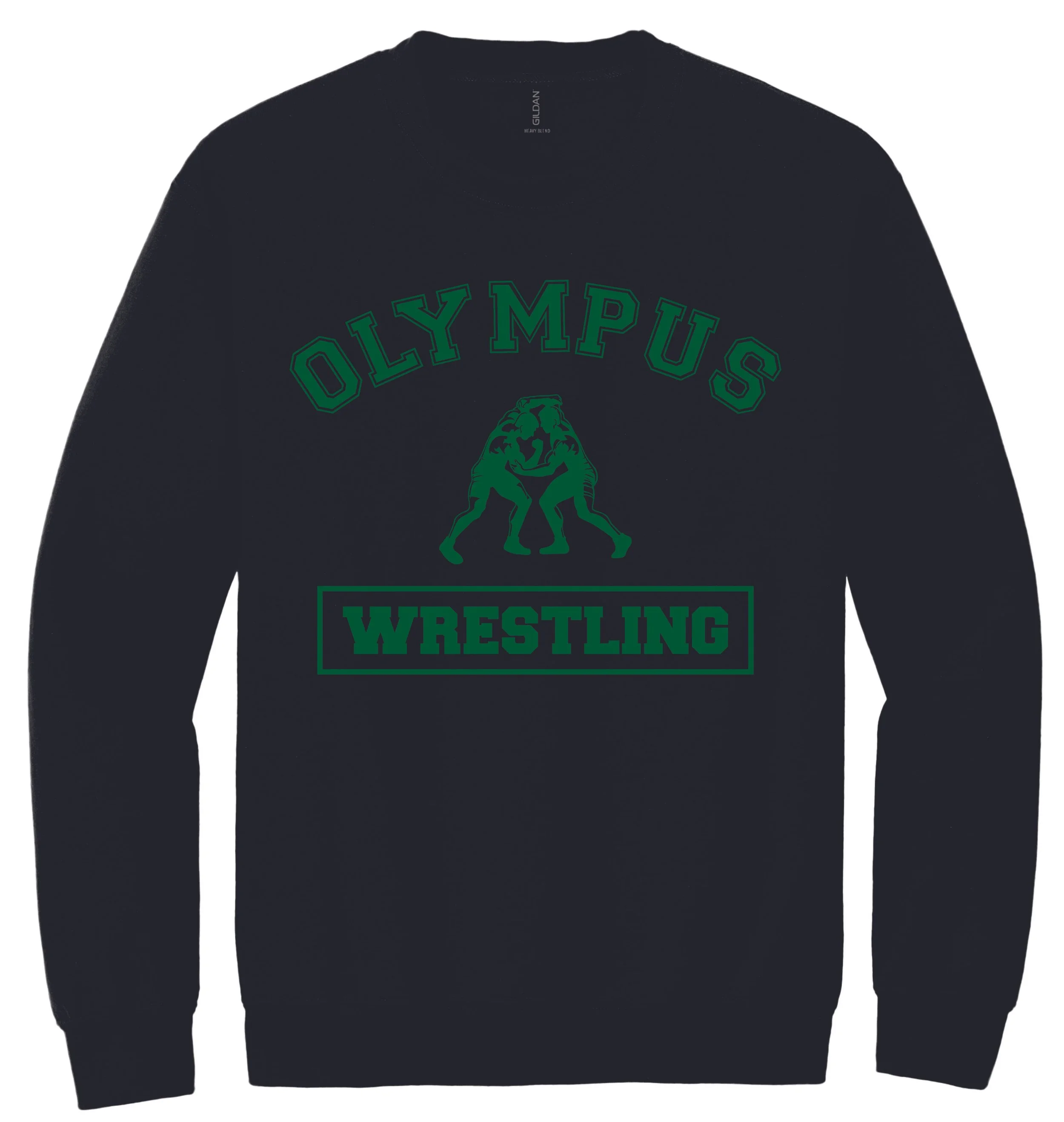Olympus Wrestling Logo 1 Crewneck Sweathshirts (18000) BLACK.jpg