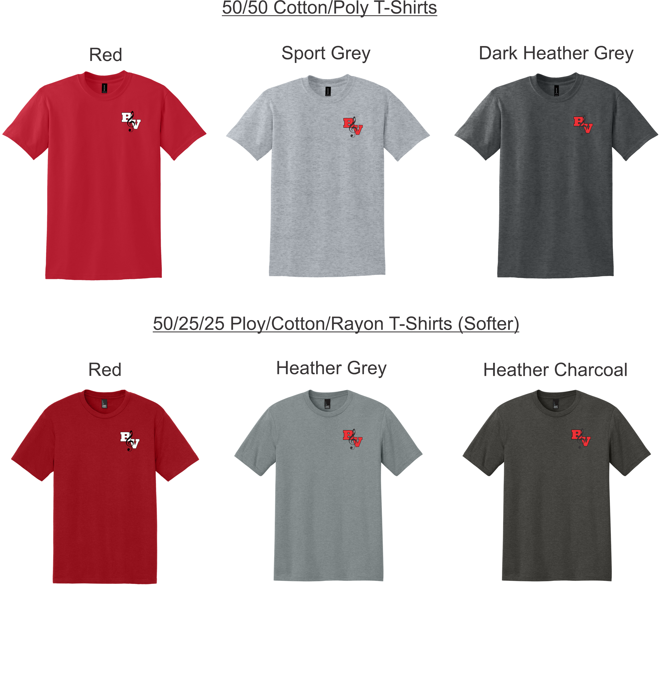 BV Band - Left Chest Clef T-Shirts (8000/DM130)