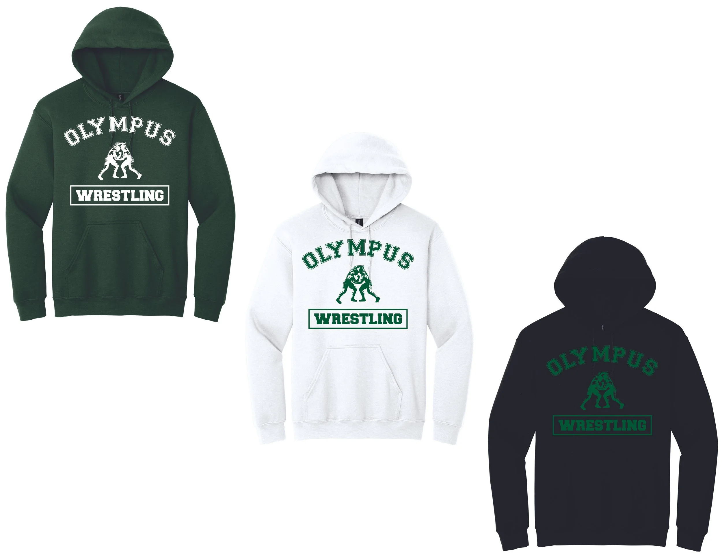 Olympus Wrestling Pullover Hooded Sweatshirt (18500B/18500)