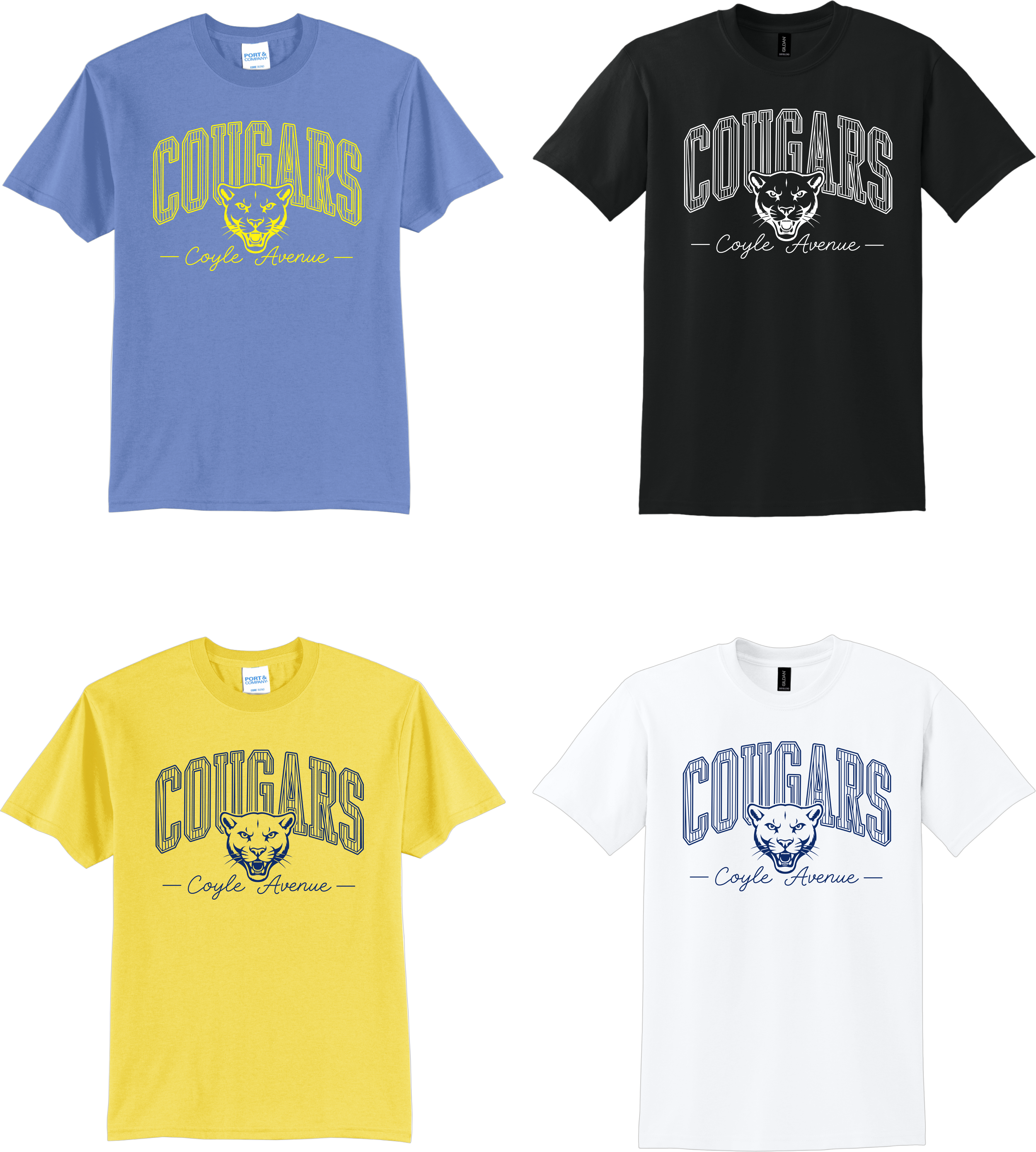 Coyle Avenue Elementary - Coyle Avenue T-shirts (PC55Y/PC55)