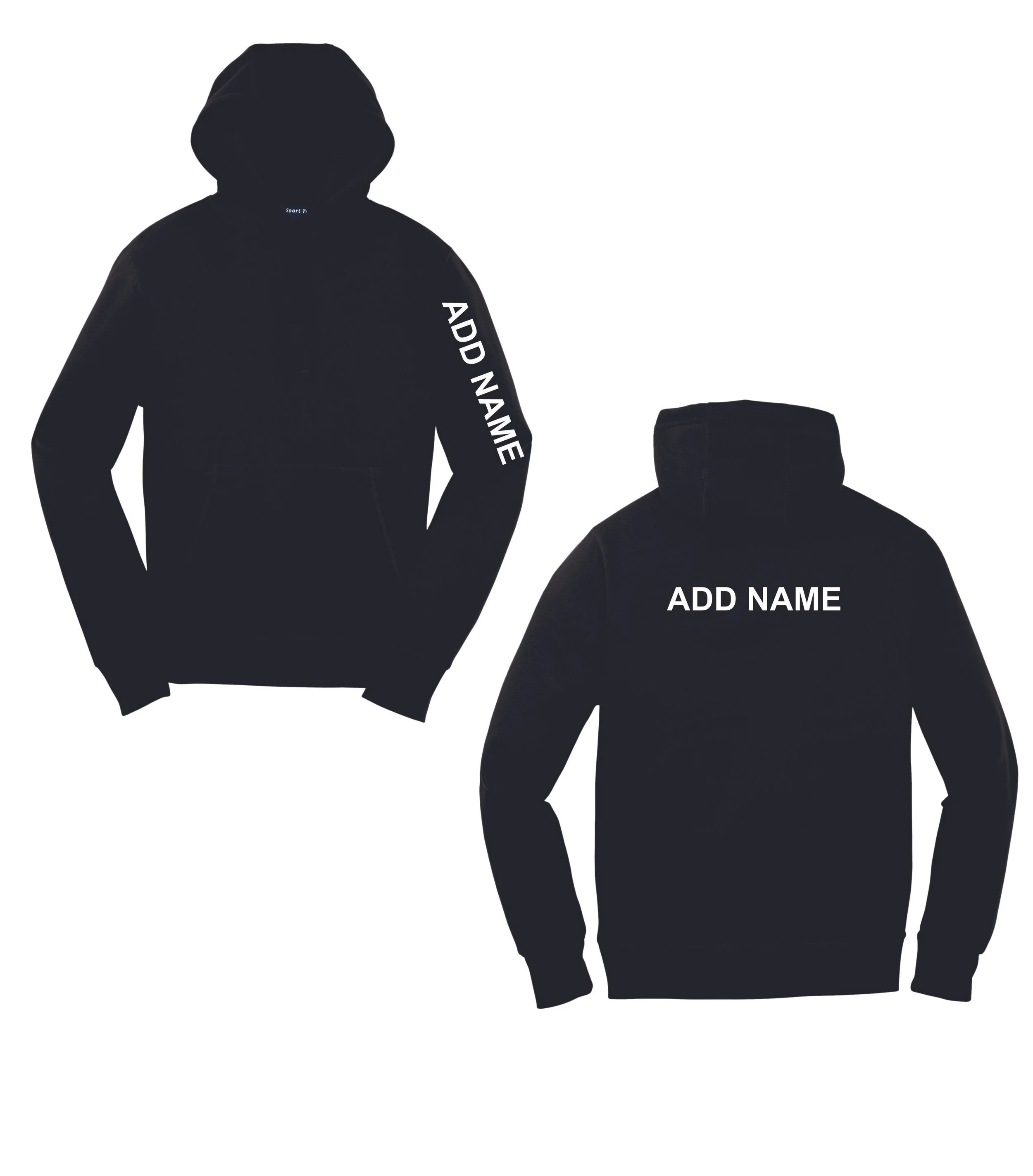 Add a name to back or sleeve of any apparel