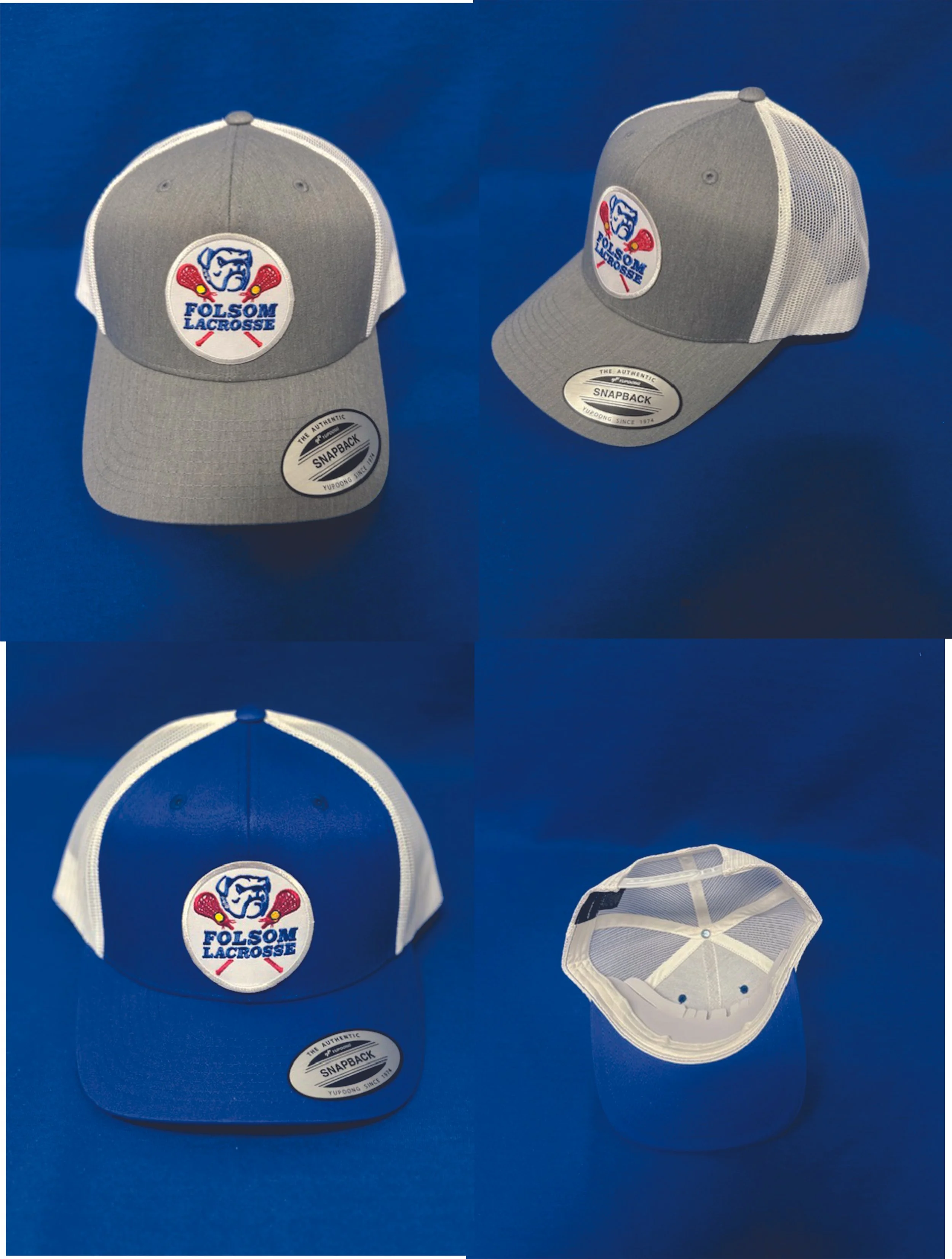 Folsom Lacrosse Trucker Caps - Patches (STC39)