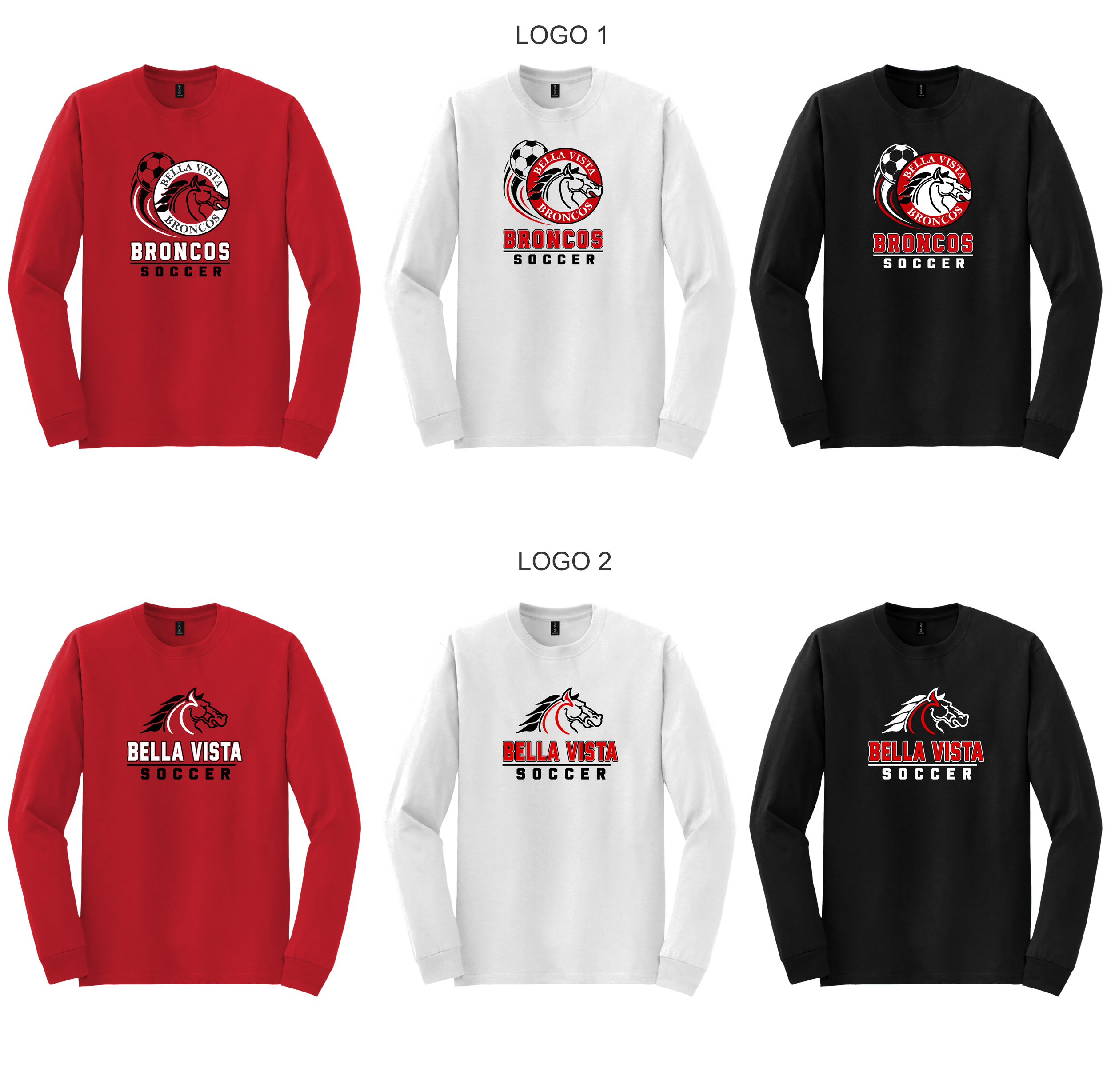 BV Soccer - Unisex Long Sleeve T-Shirts (8400)