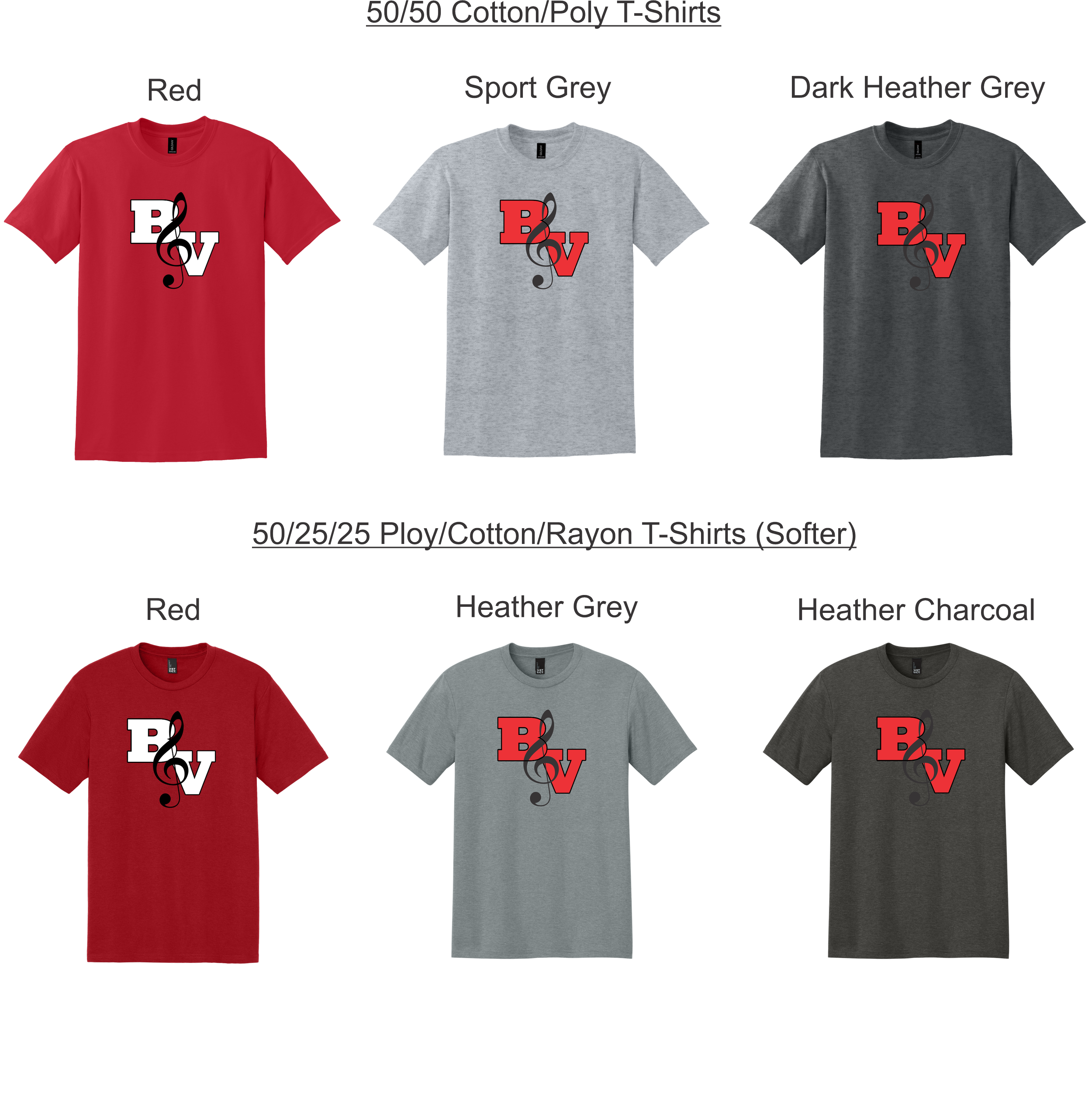 BV Band - Big Clef T-Shirts (8000/DM130)