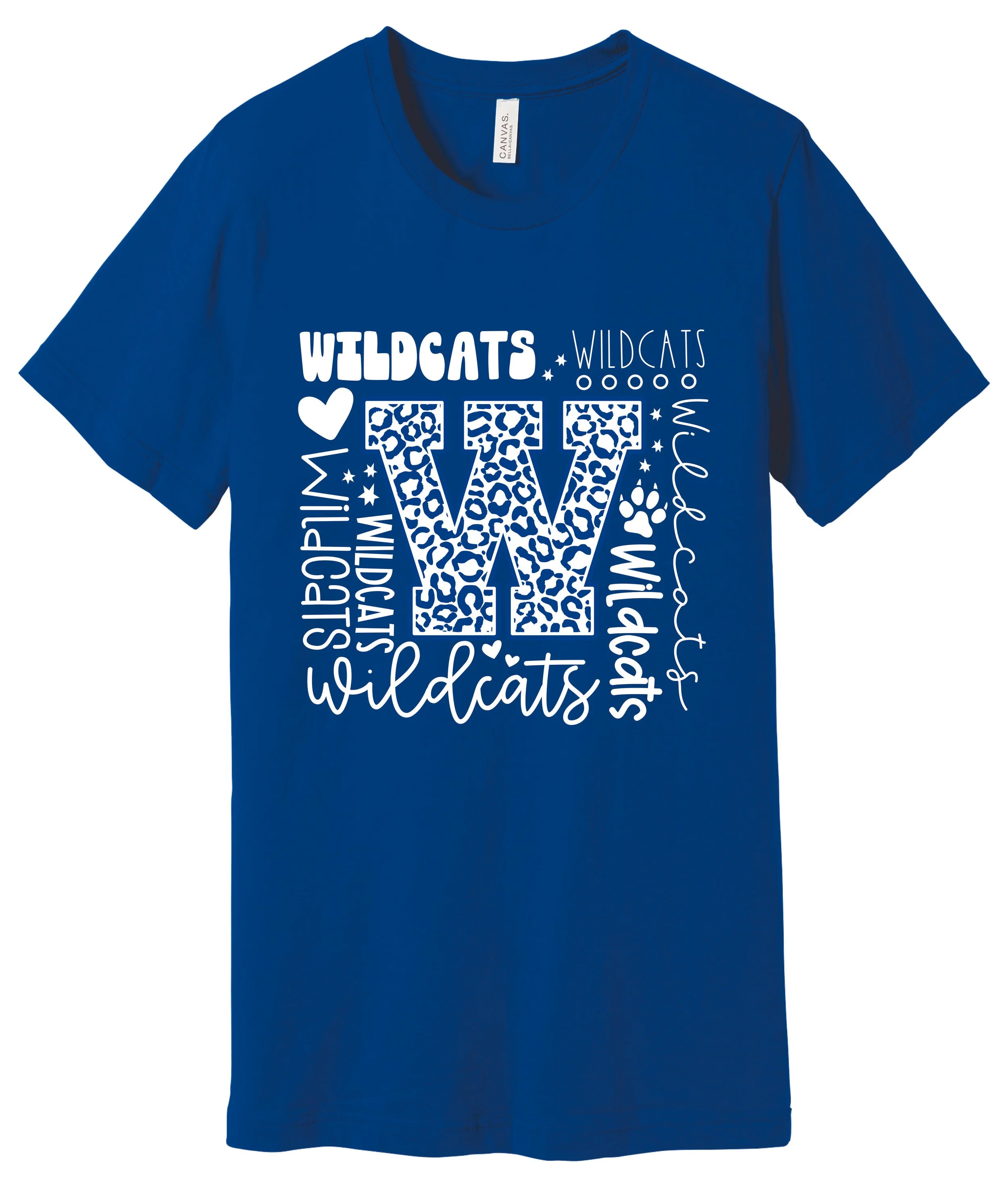 W Multiple Wildcats T-Shirts Royal Crewneck.jpg