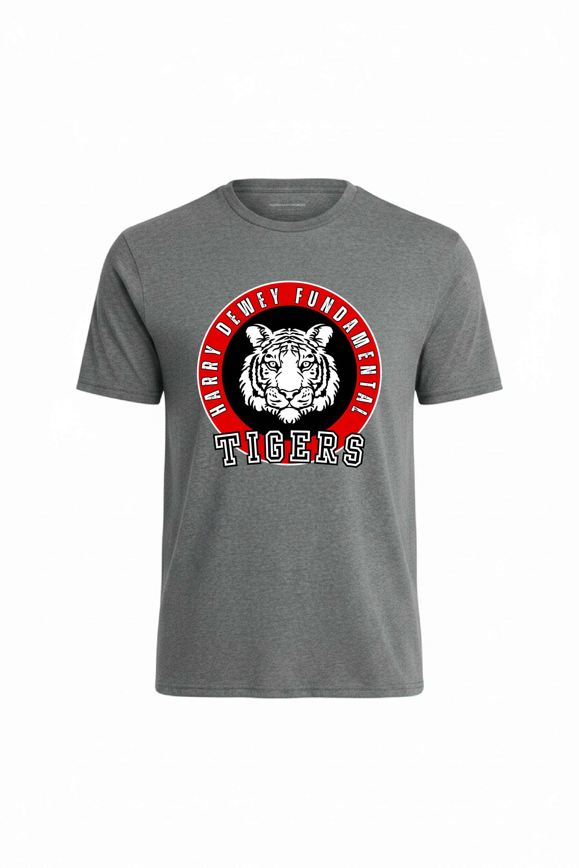 Dewey Elementary - TIGERS Grey Frost T-Shirt (DT108Y/DM108)