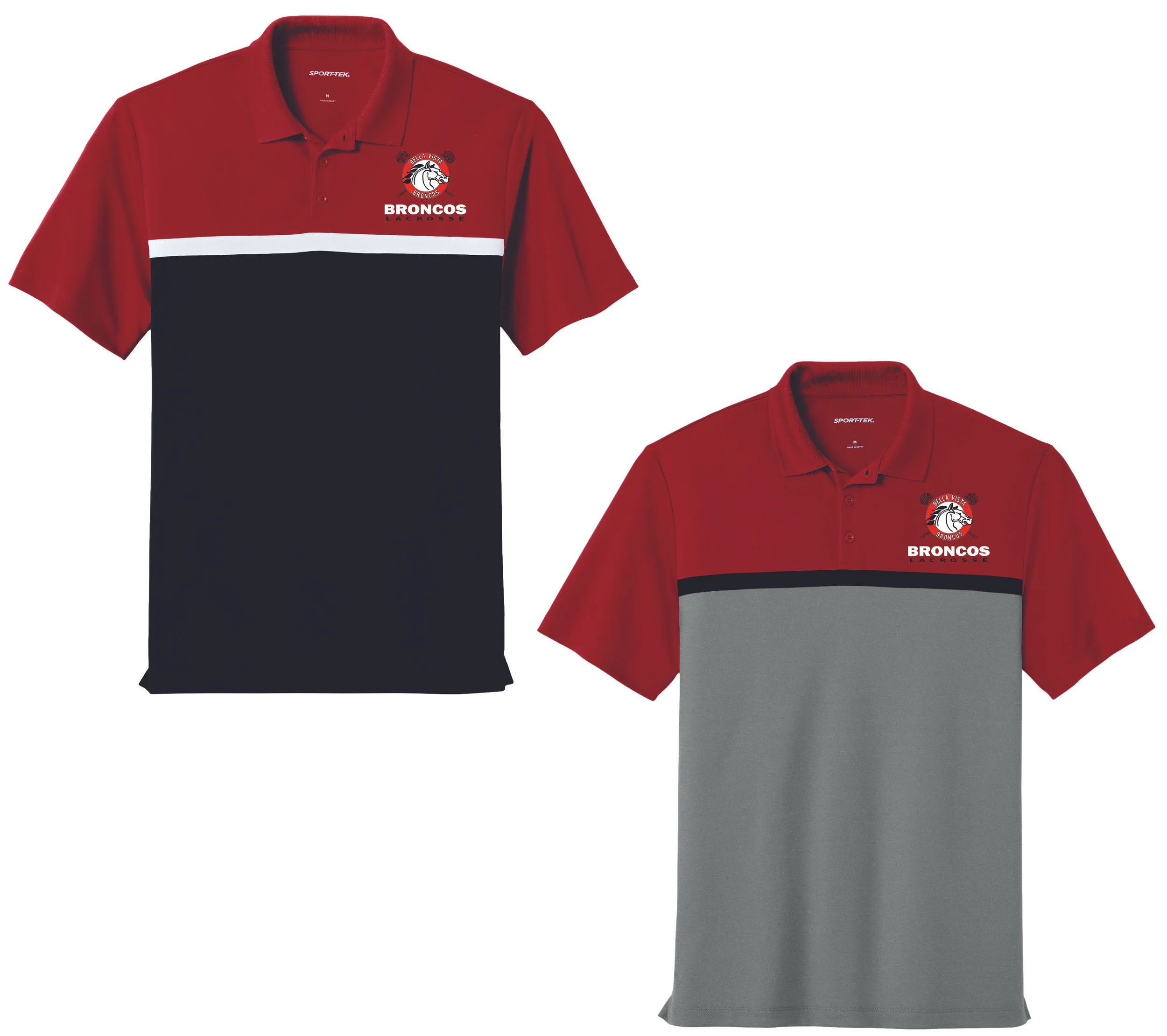 BV Girls Lacrosse Sport-Tek UV Micropique Colorblock Polo (ST741)