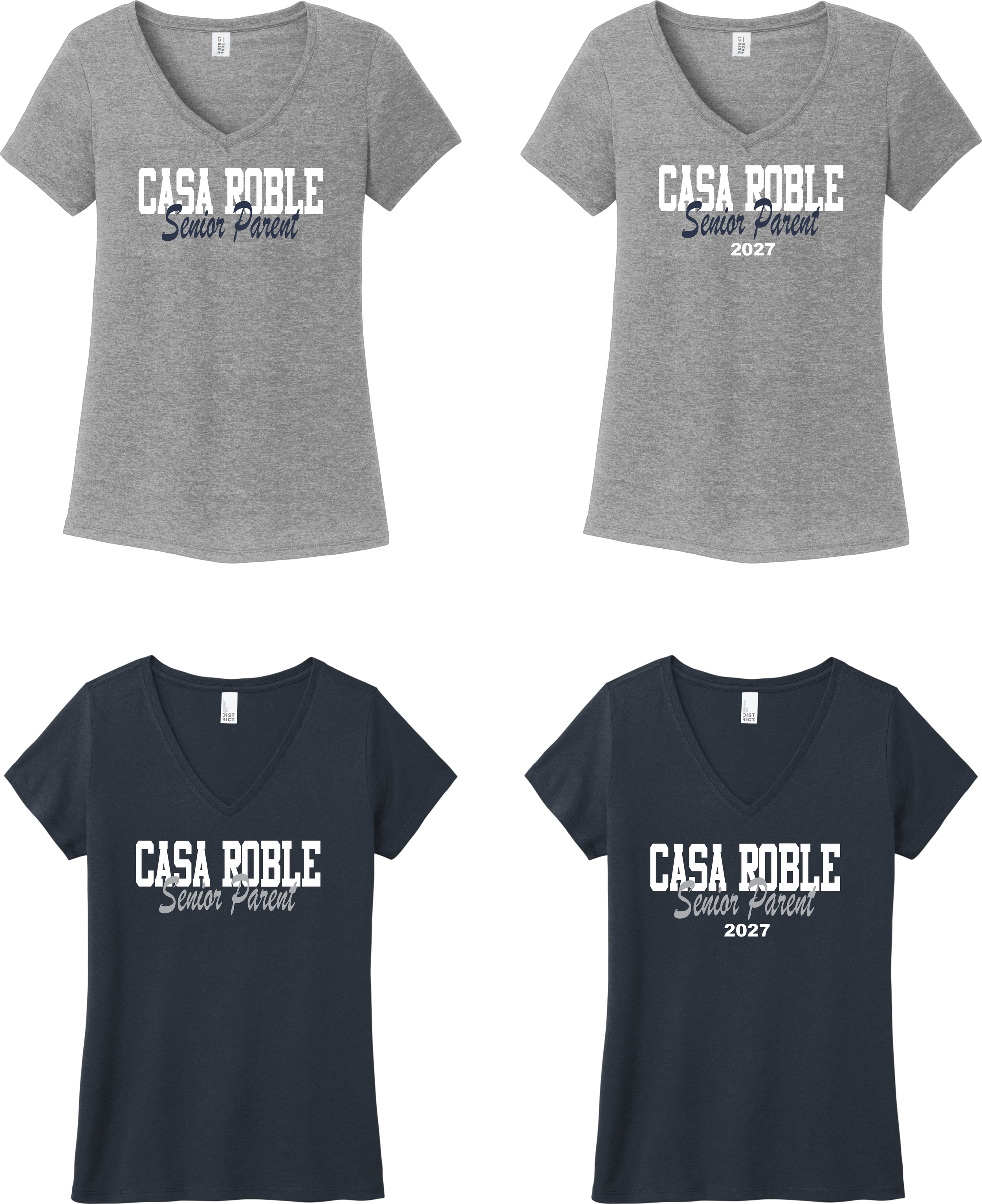 Casa Roble - Senior Parent Women's V-Neck Shirts (DM1350L)