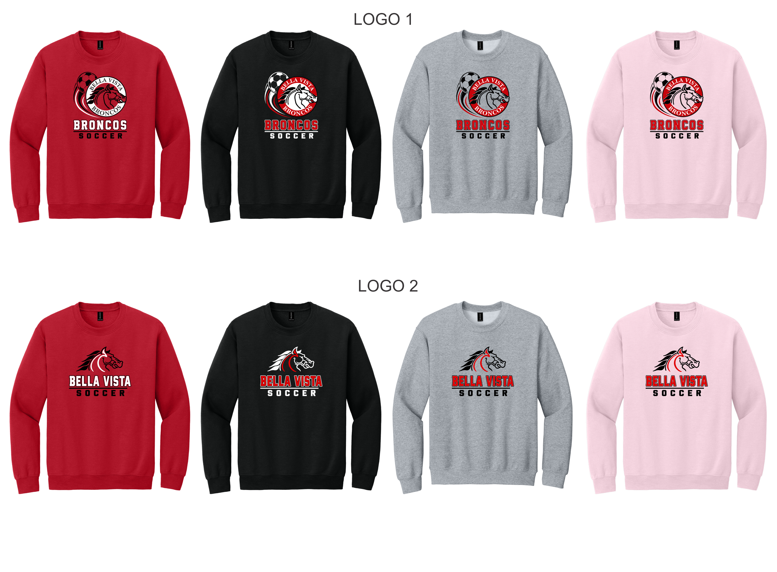 BV Soccer - Unisex Crewneck Sweatshirts (18000)