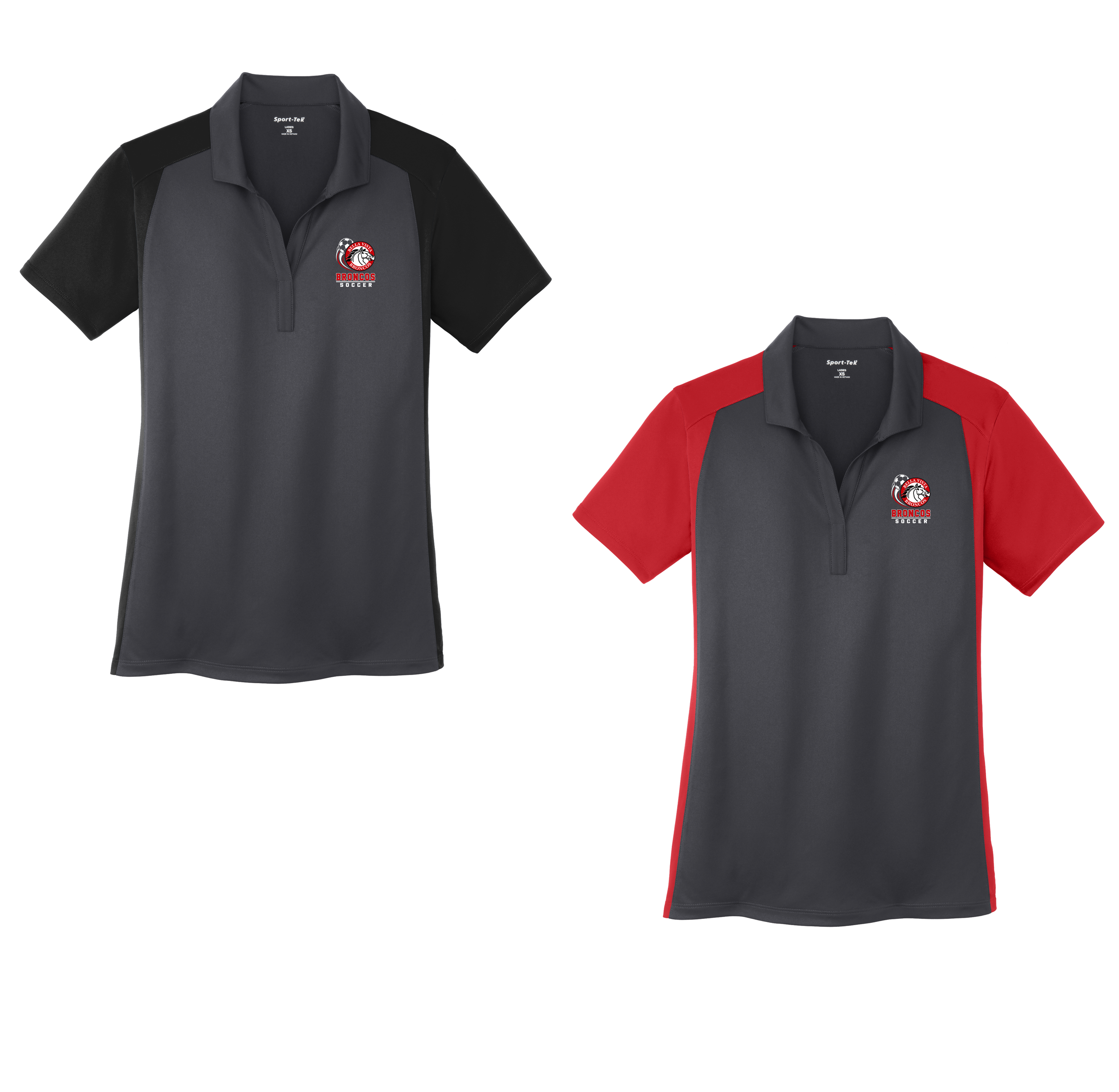 BV Soccer - Ladies Colorblock Micropique Polos (LST652)