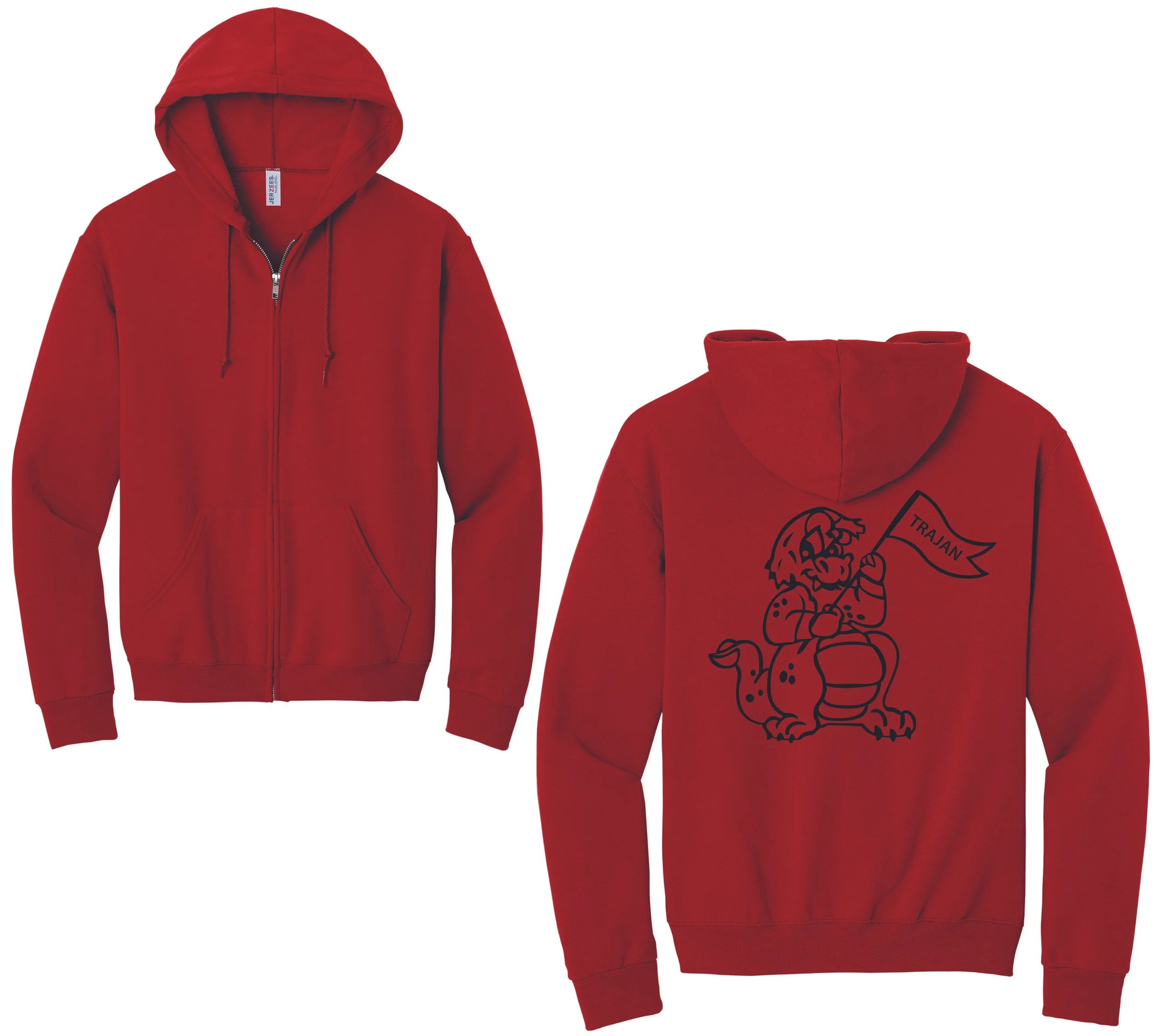 Trajan Elementary - Zip Up Hooded Sweatshirt (PC90YZH/993M)