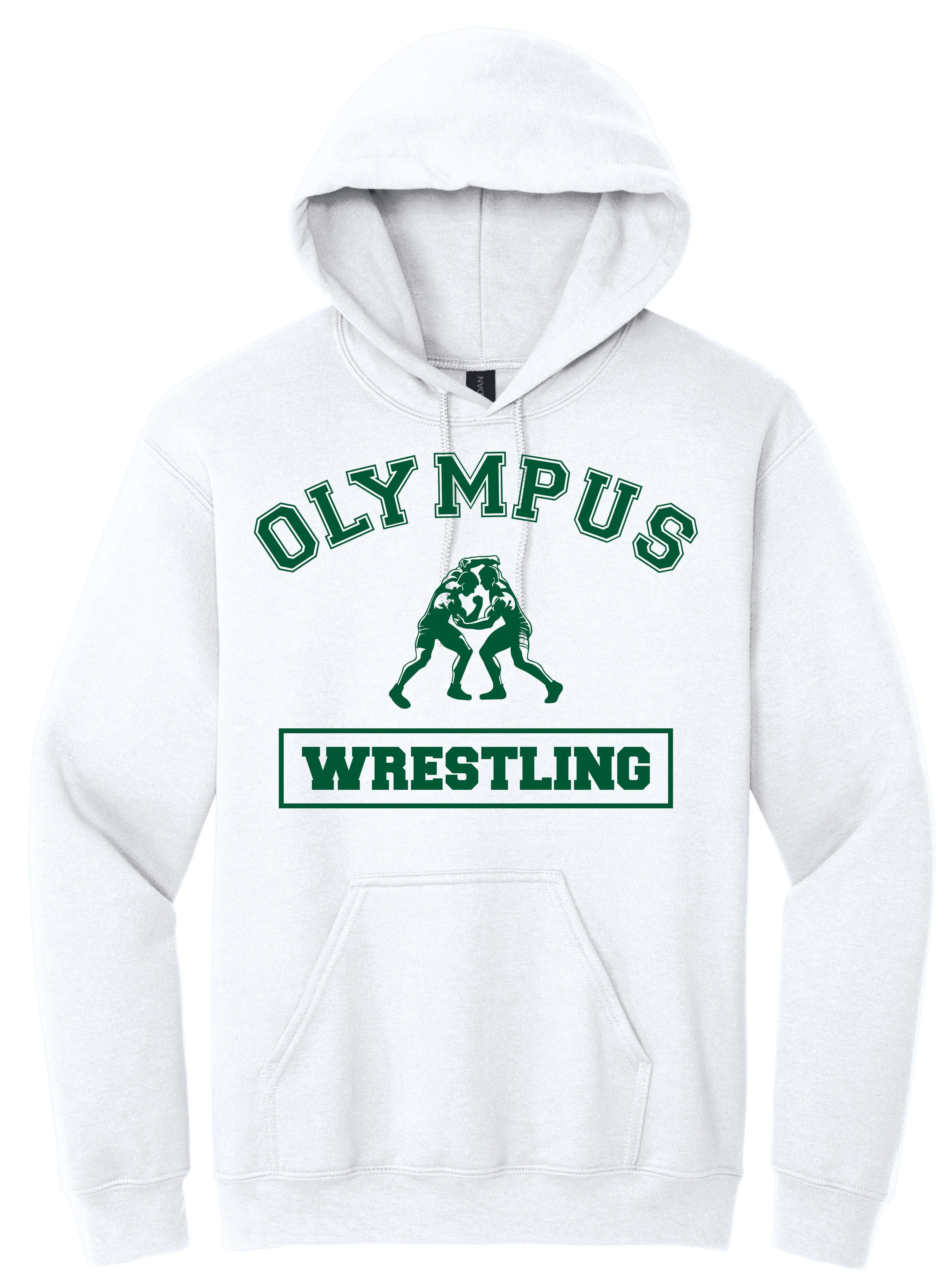 Olympus Wrestling Logo 1 Pullover Hooded Sweatshirts (18500) WHITE.jpg