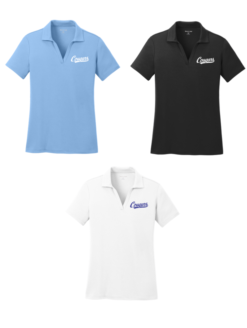 Coyle Avenue Elementary - Script Cougars Ladies Polos (LST640)