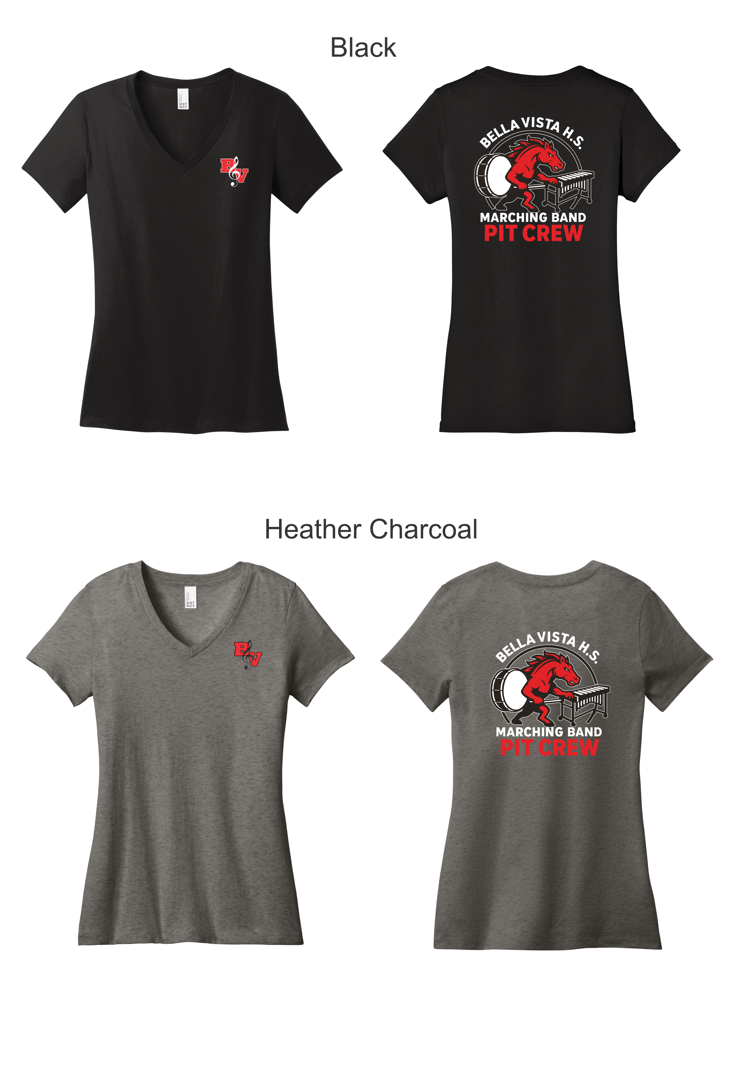 Pit Crew Women's V-Necks (DM1170L).png
