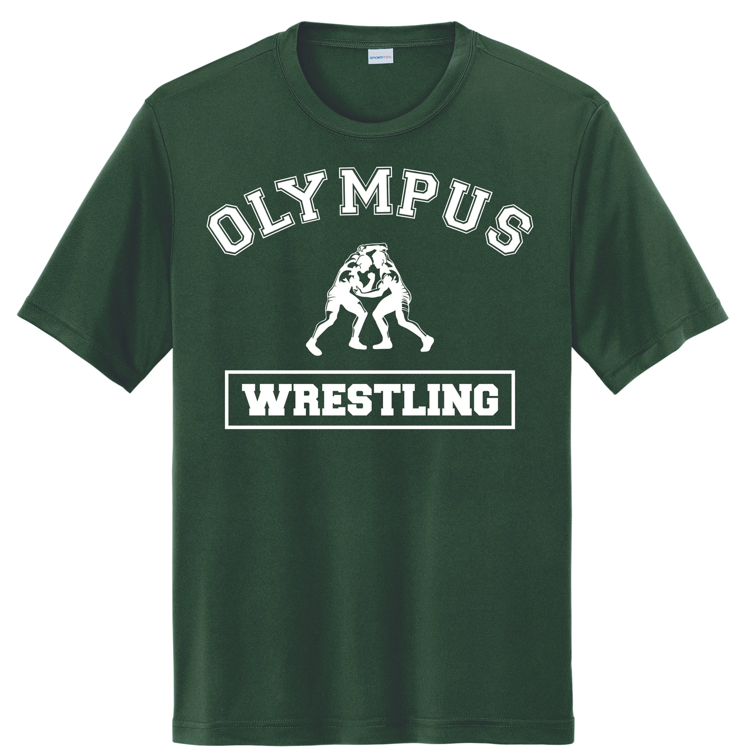 Olympus Wrestling Logo 1 T-Shirts (ST350) FOREST GREEN.jpg