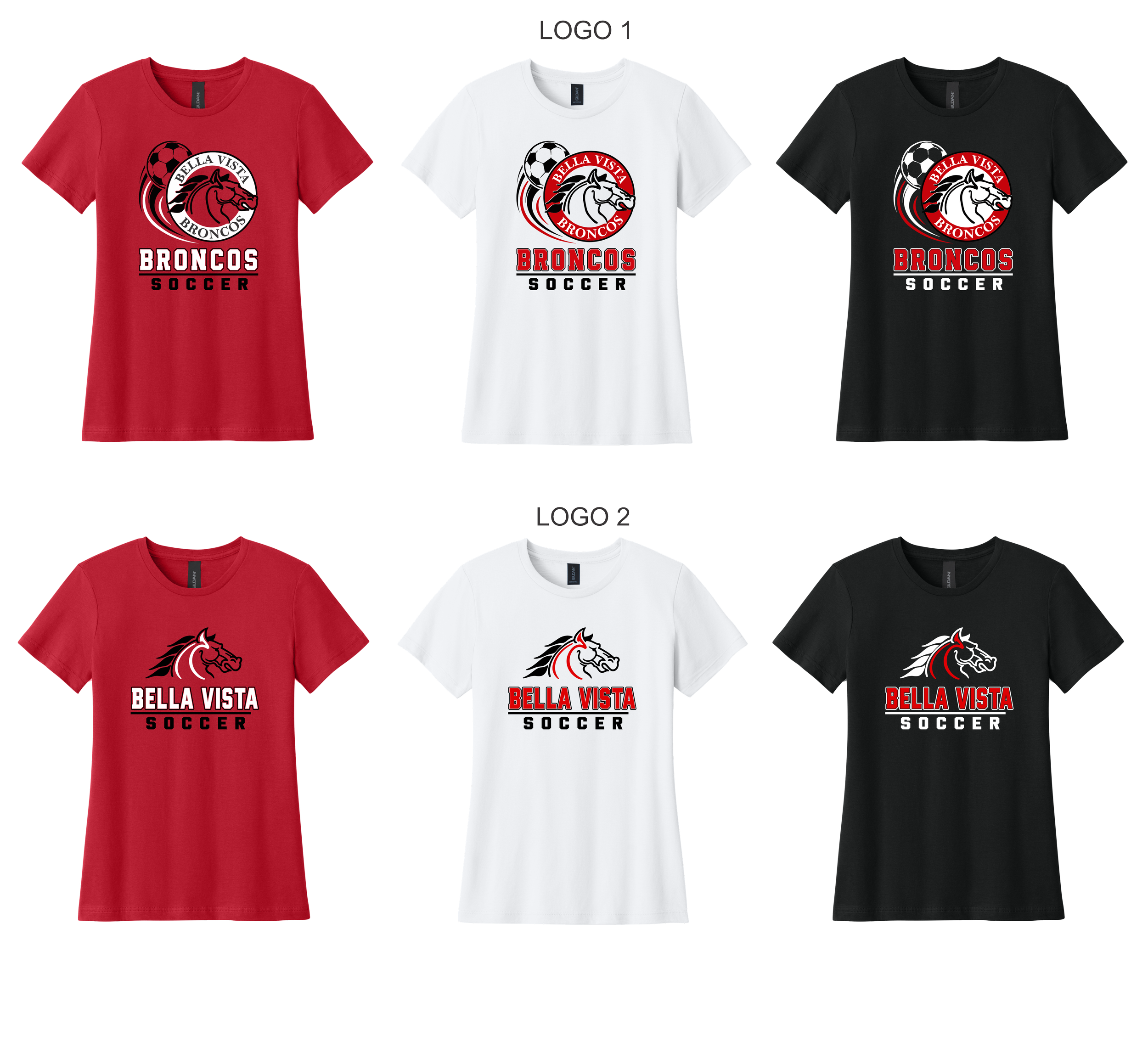 BV Soccer - Ladies T-Shirts (64000L)