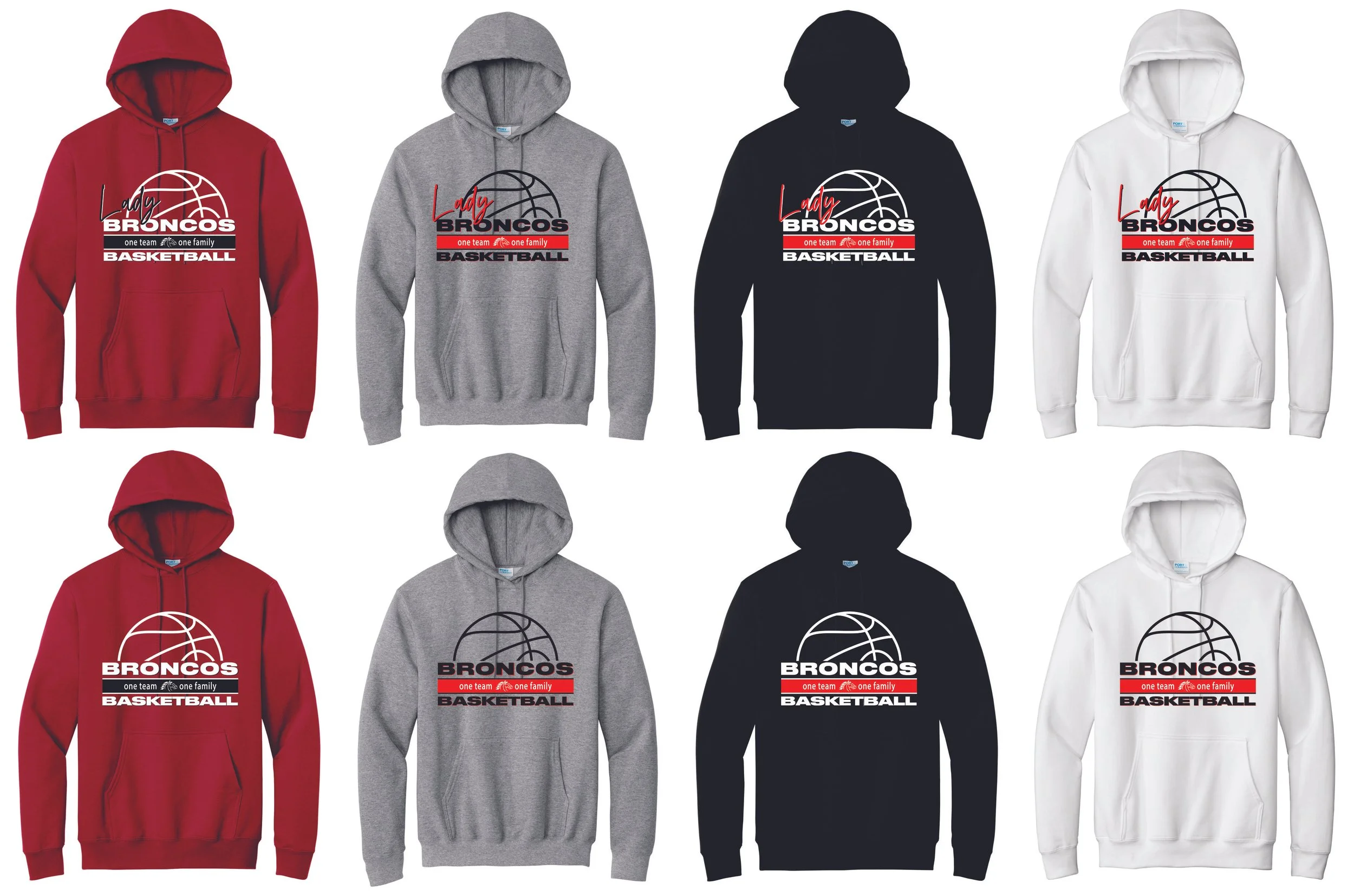 BV Girls Basketball - Unisex Pullover Hooded Sweatshirts (PC90H)